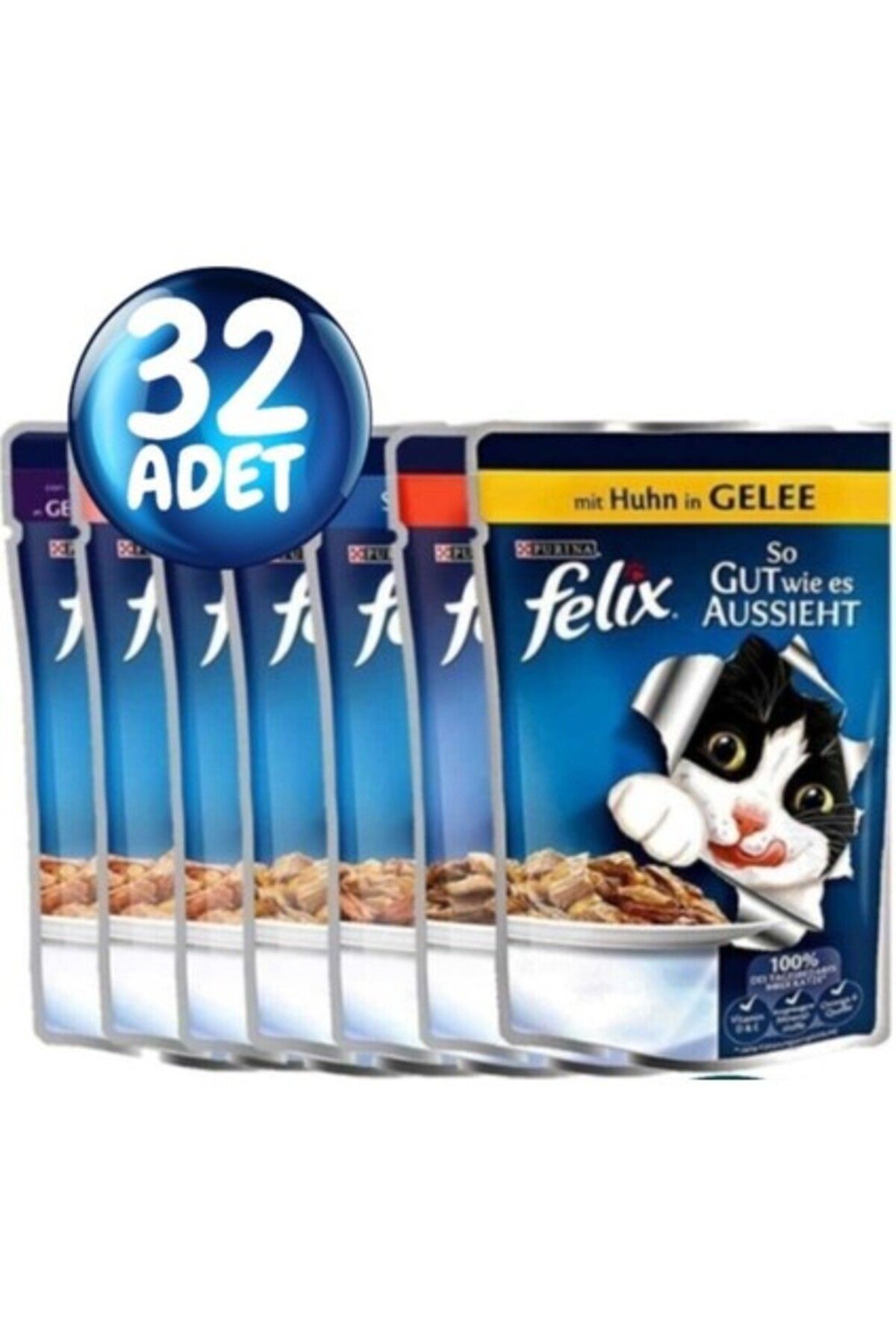 FELIX Karışık Yaş Kedi Maması 32 Li