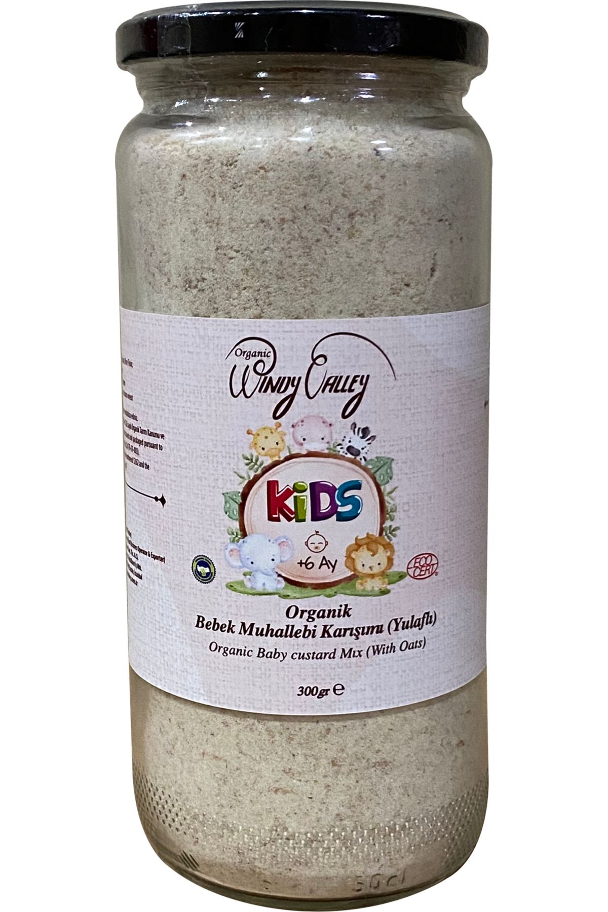 Organic Windy Valley Organik Bebek Muhallebi Karışımı (YULAFLI) 6 Ay (300 GR)