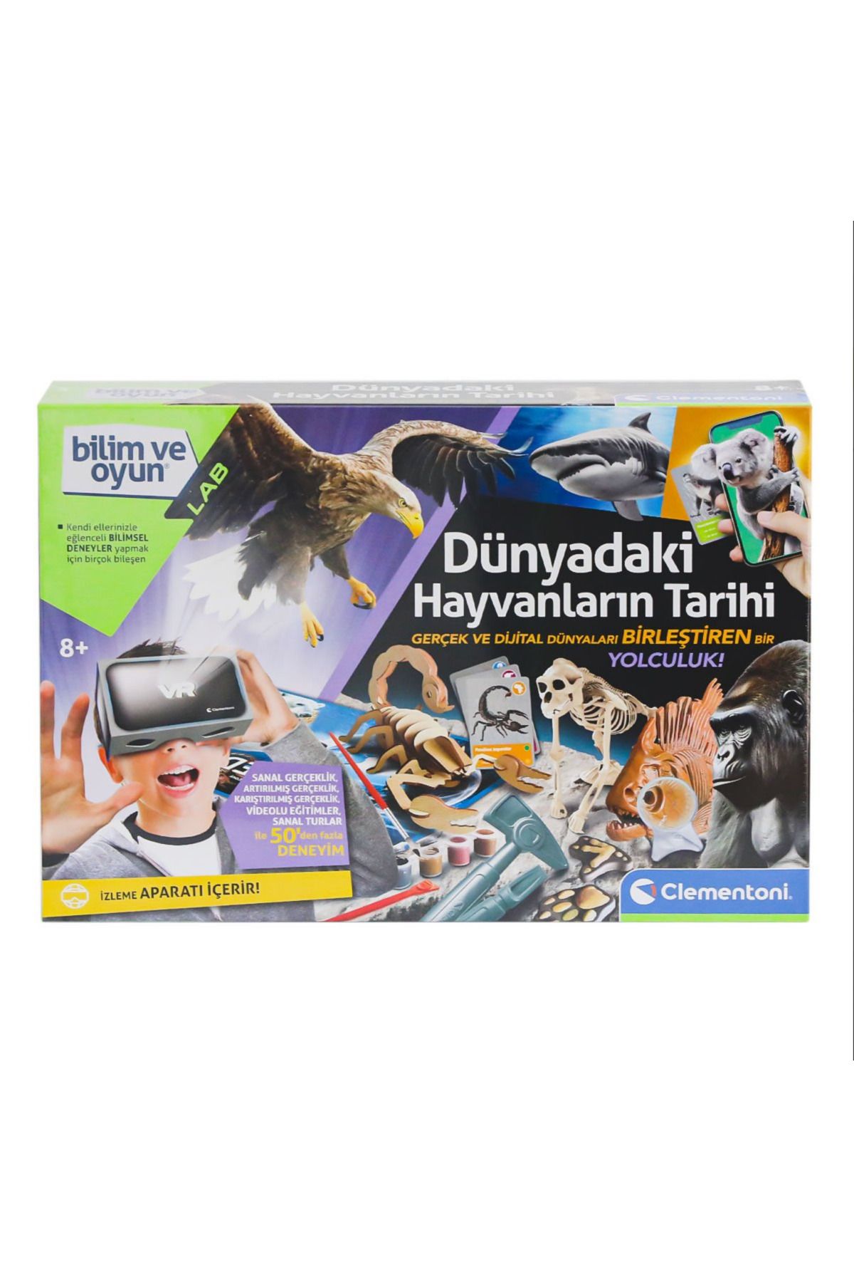 CLEMENTONI 64093 Bilim ve Oyun - Dünyadaki Hayvanların Tarihi