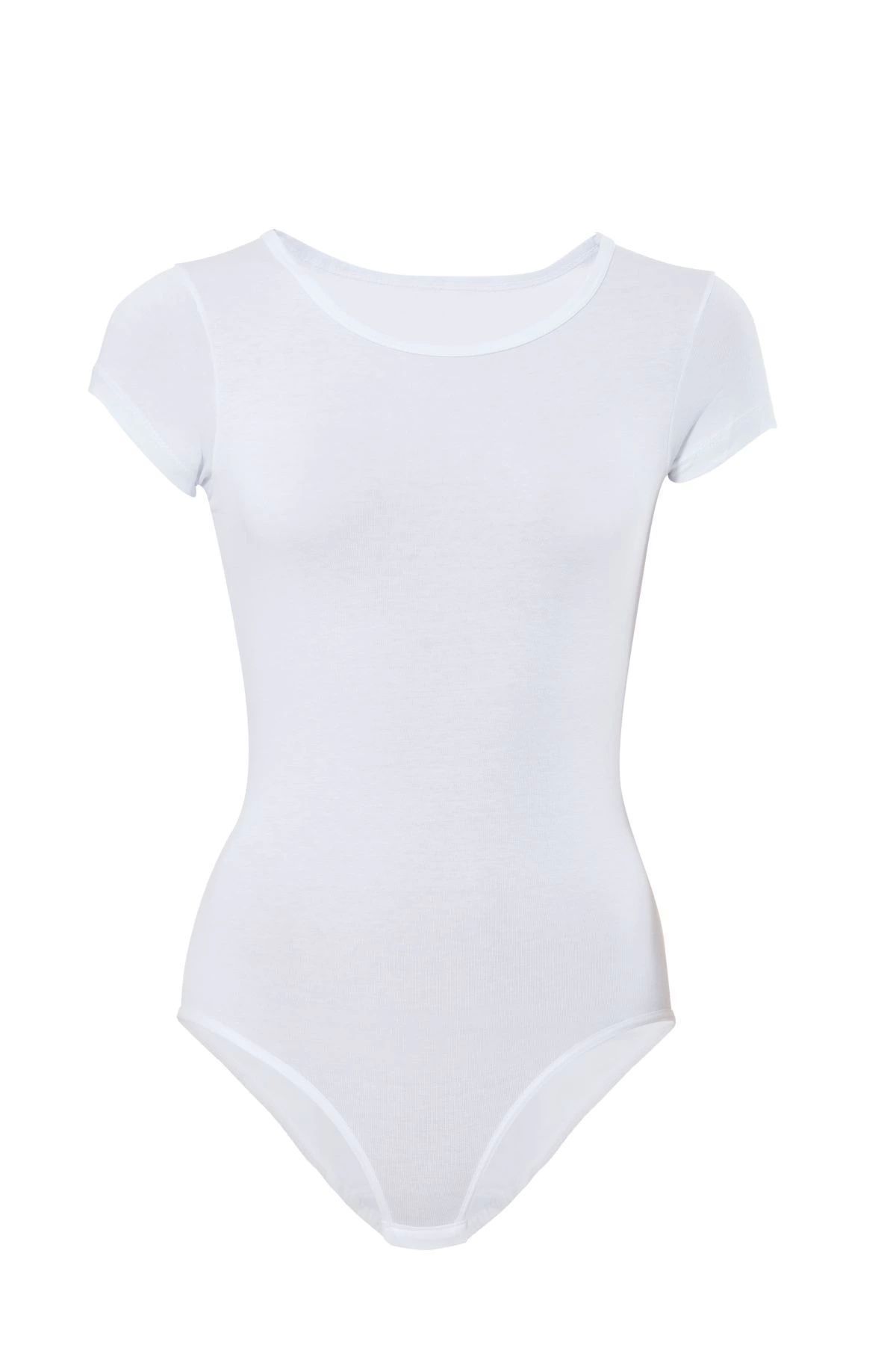 Miravm Likralı Kısa Kol Body 4057