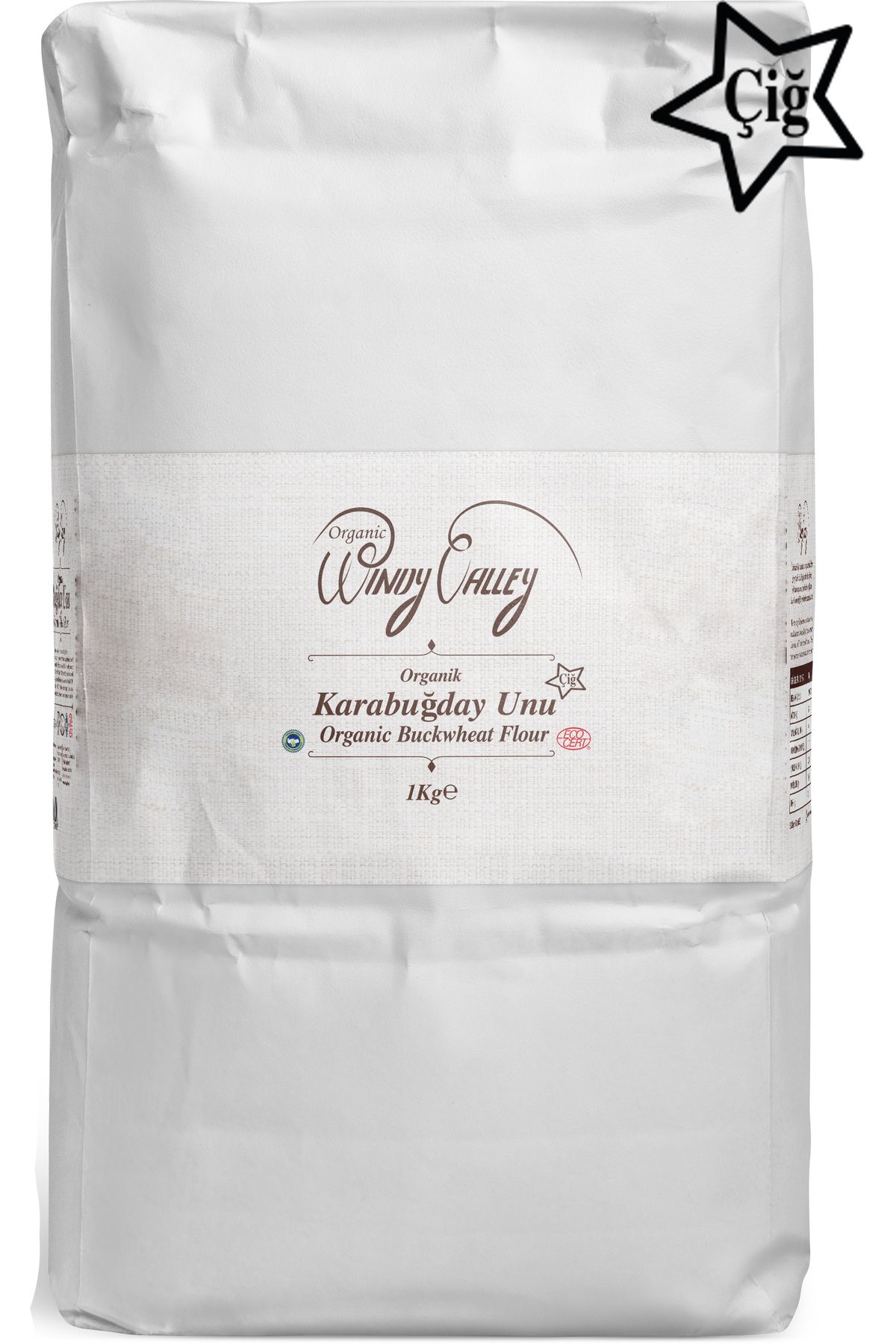 Organic Windy Valley Organik Çiğ Karabuğday Unu (1 Kg)