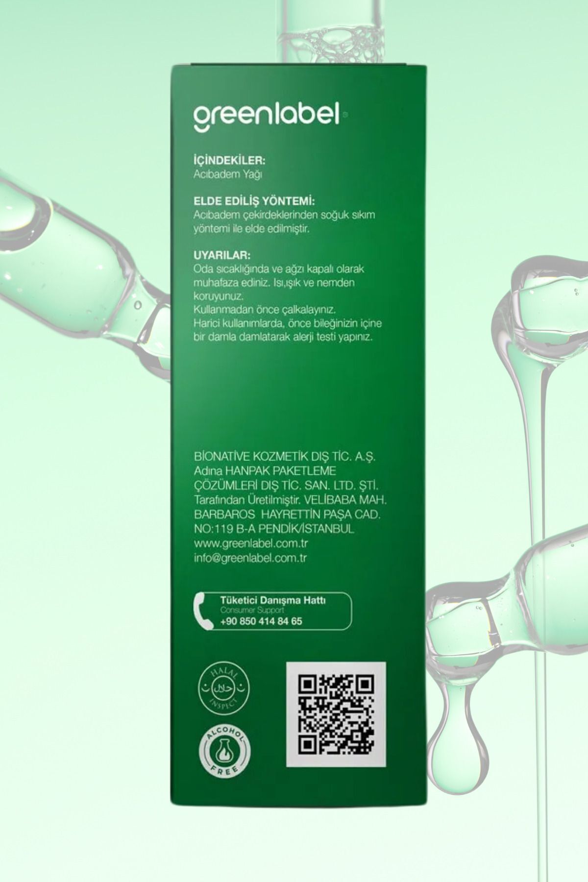 Acıbadem Yağı Soğuk Sıkım %100 Doğal Ve Saf 20ml — GLY-001 — تصویر 2 از 3