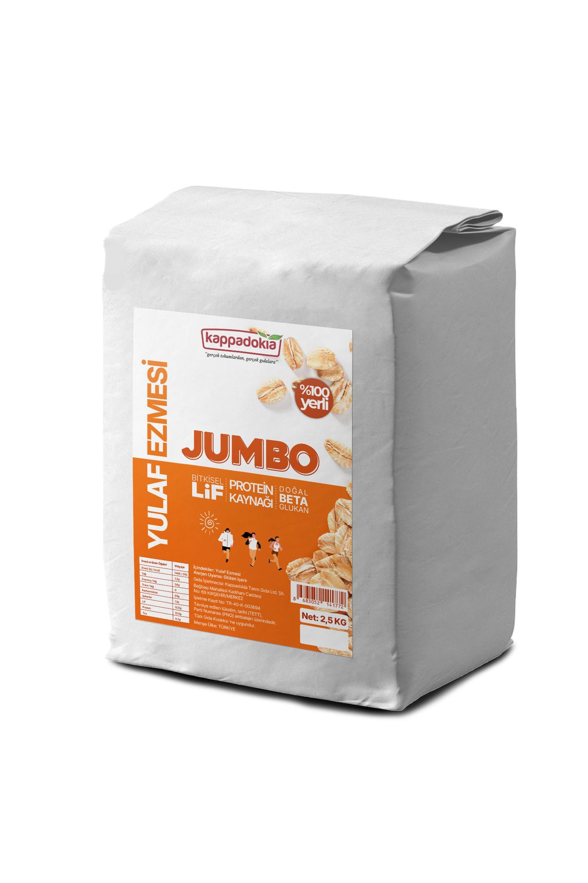 KAPPADOKİA Yulaf Ezmesi Jumbo 2,5 kg