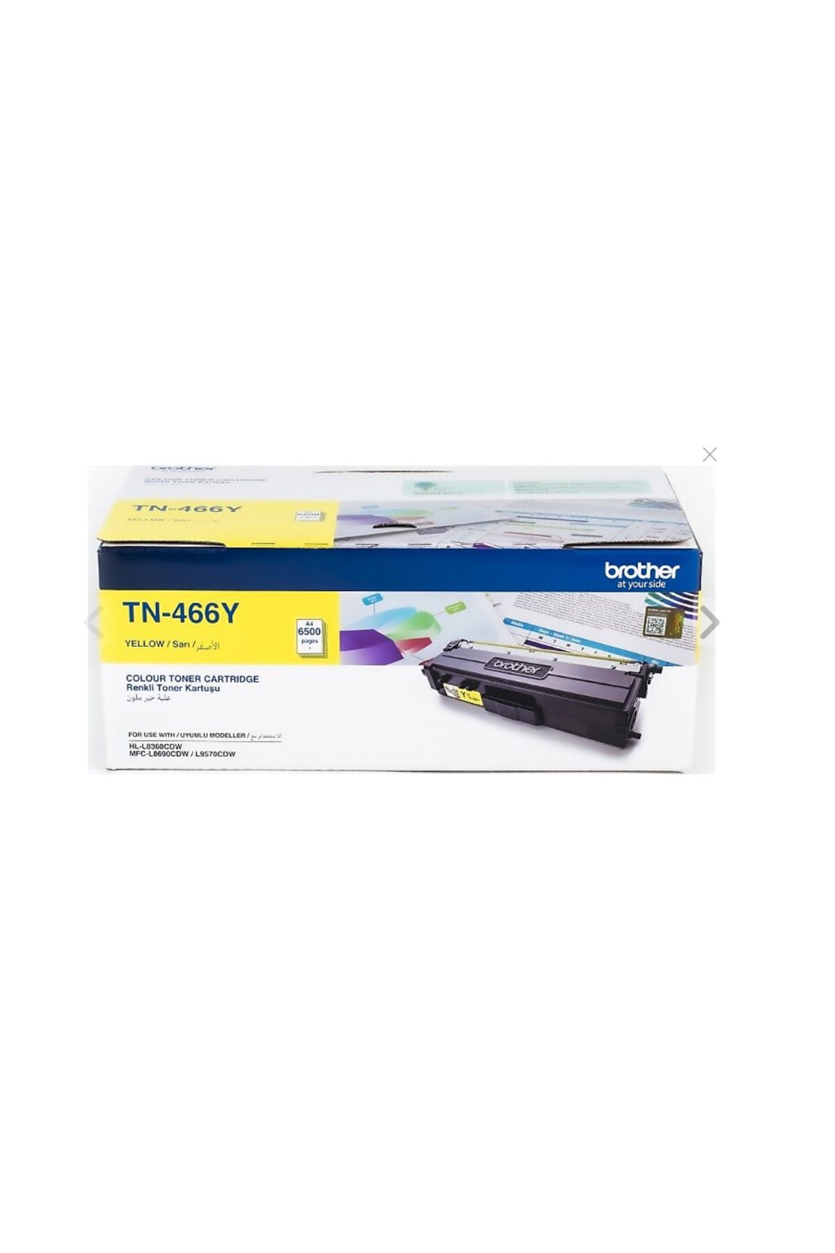 Brother Tn-466Y 6.500 Sayfa Kapasiteli Yellow Sarı Toner Hl-8360 Mfc-8690