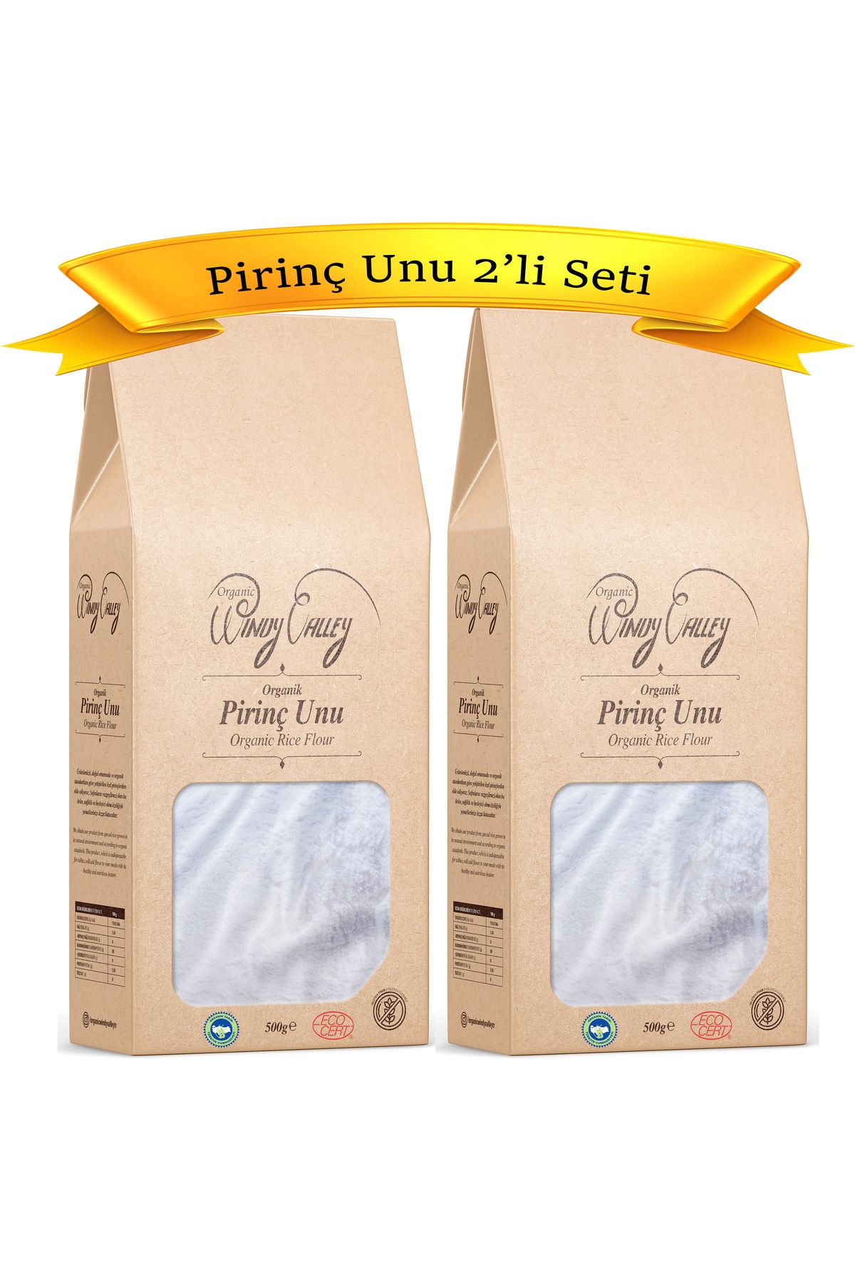 Organic Windy Valley Organik Pirinç Unu (1 KG) Yerli Ürün