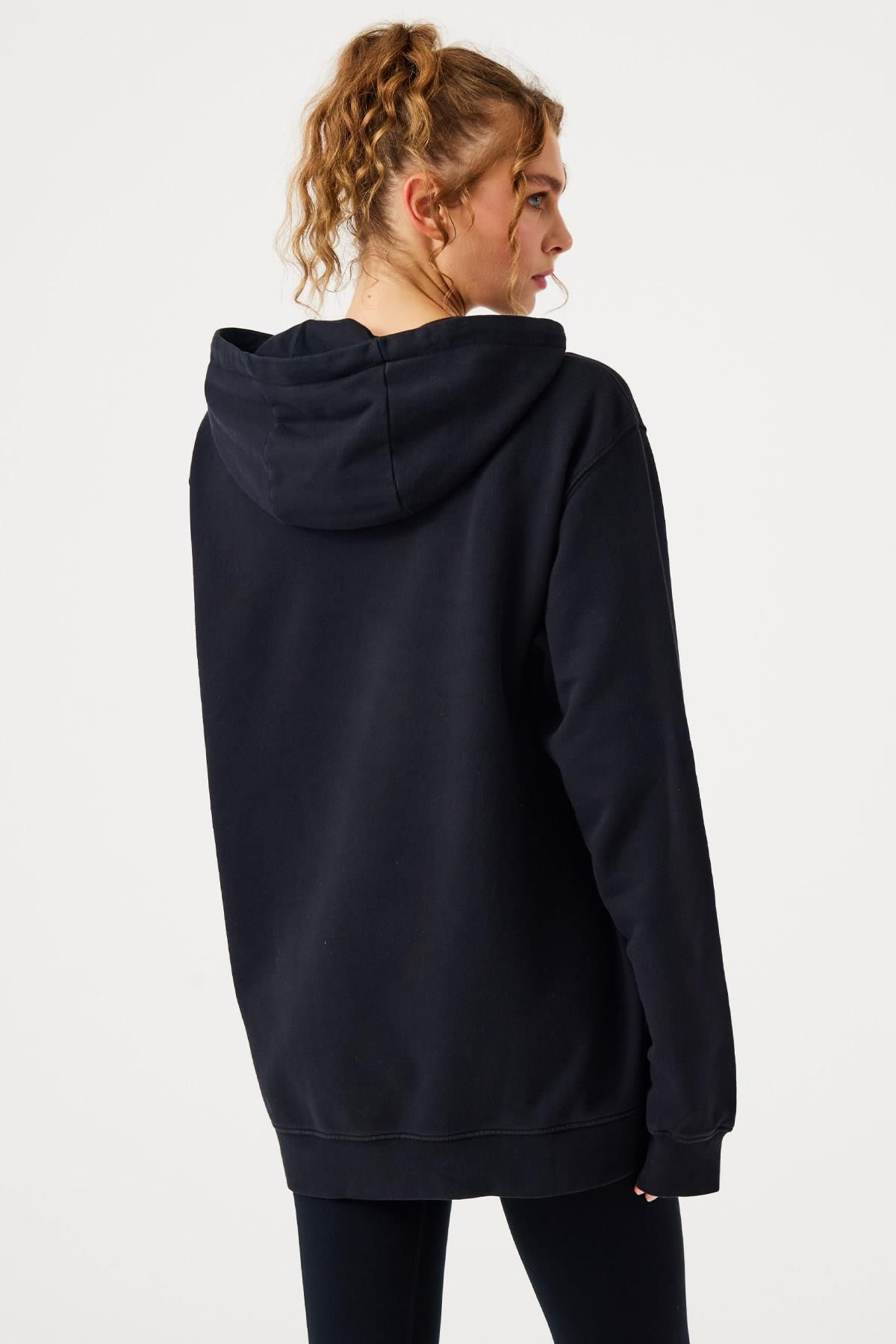 Jerf-Black Lydney Unisex Hooded Sweatshirt 3