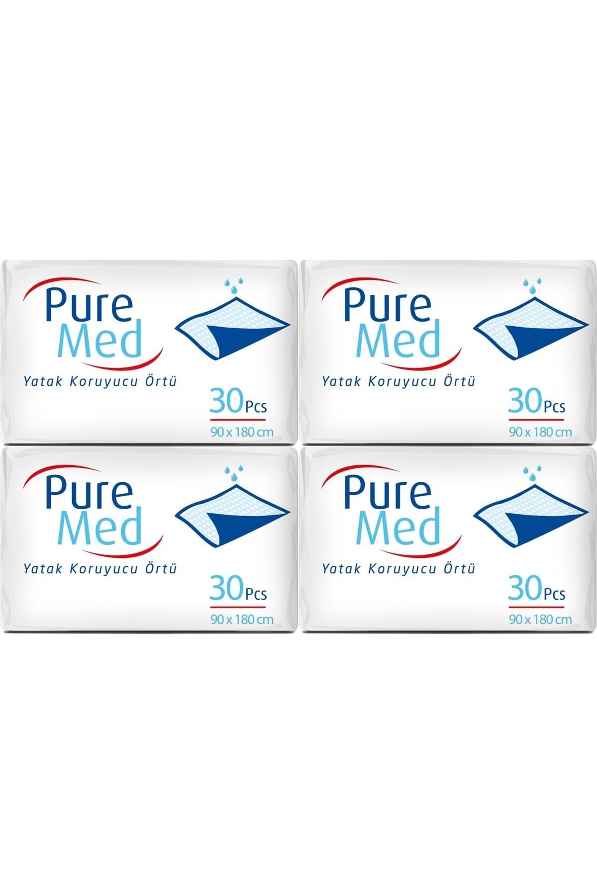 Puremed Hasta Yatak Koruyucu 90*180CM 120 Adet (4PK*30)