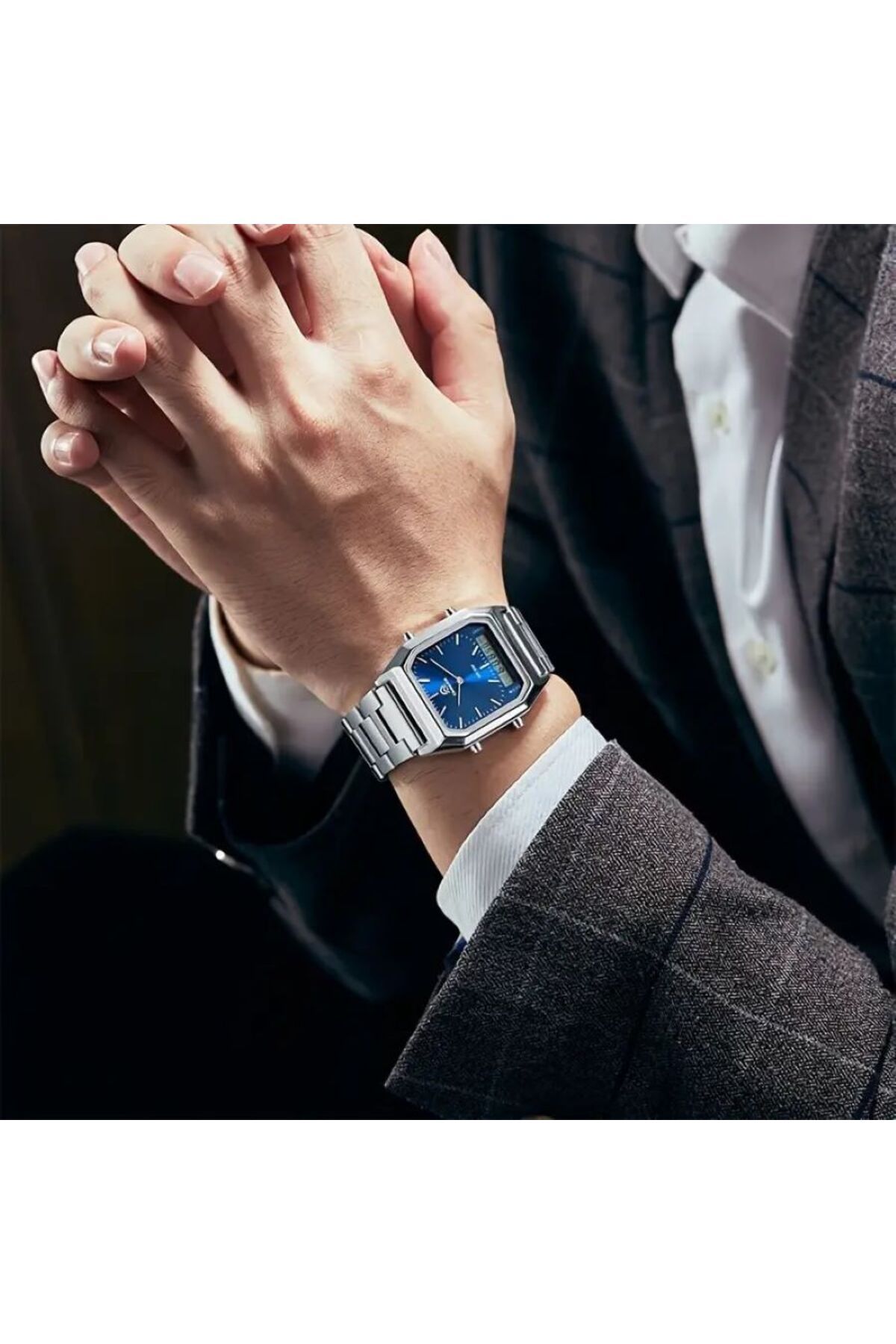 SKMİ-Cainuos Quartz Digital Dual Display Wrist Watch 2