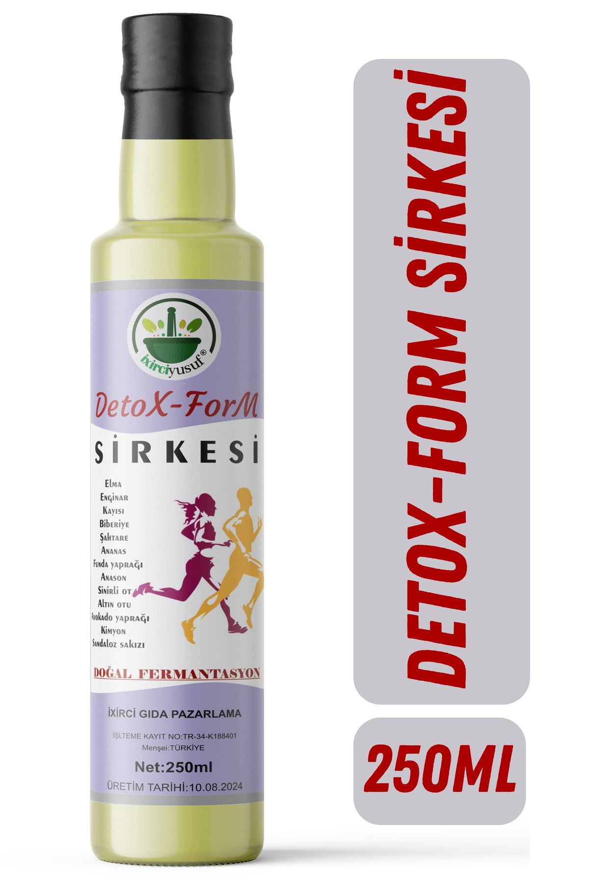 ixirciyusuf Detox-Form Sirkesi 250ml / Doğal Fermantasyon