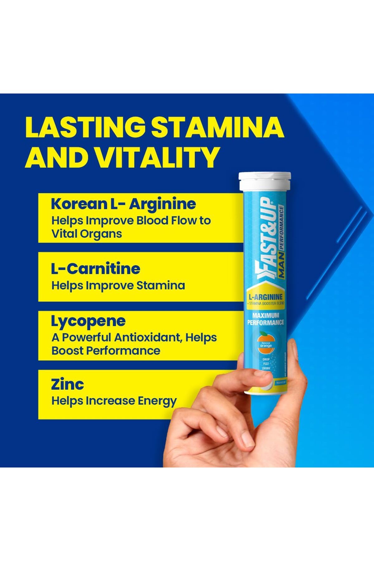 Fast & Up-FAST&UP MAN PERFORMANCE - ENHANCED PERFORMANCE- Tangy Orange 20 5