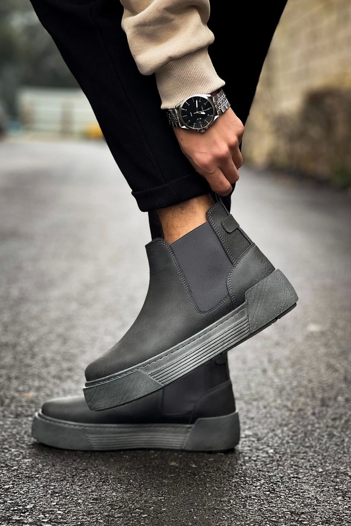 Chekich-Ch069 Crt Harmany Ανδρικές Μπότες Anthracite 3