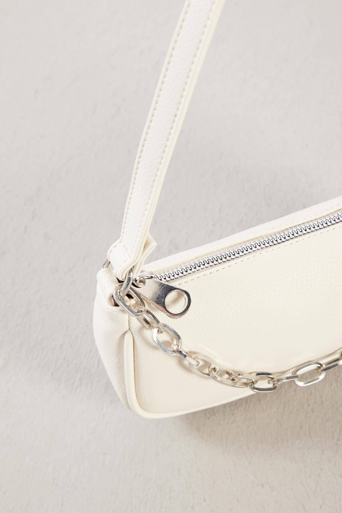 Addax-Chain Detailed Bag with Strap - Ç07-G8 3