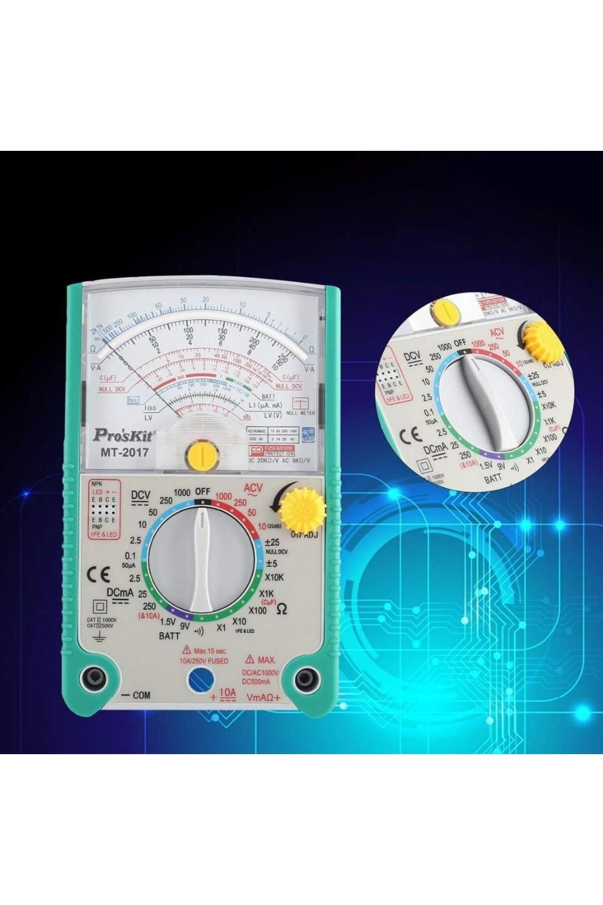 Proskit-Mt-2017 Analog Multimeter Measuring Instrument 6