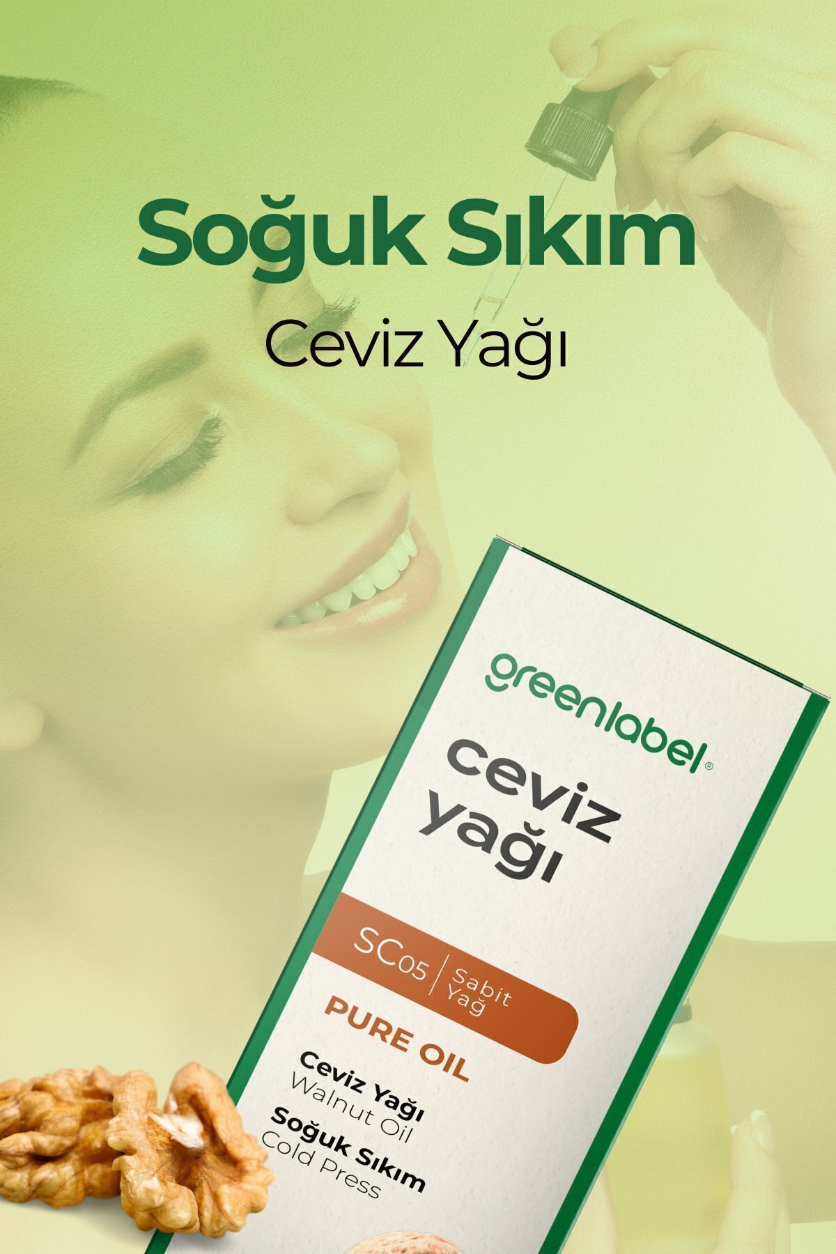 روغن گردوی پرس سرد، ۱۰۰٪ طبیعی و خالص، ۵۰ میلی‌لیتر — GLY-045 — تصویر 3 از 3