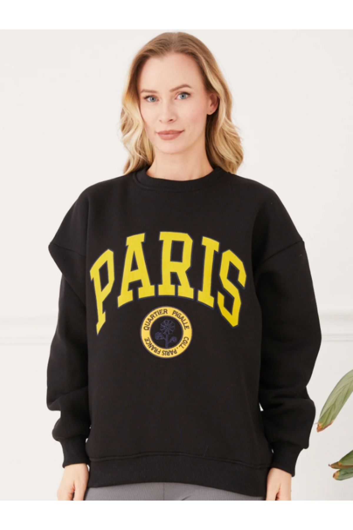 A&B STORES Paris Baskılı Sweatshirt