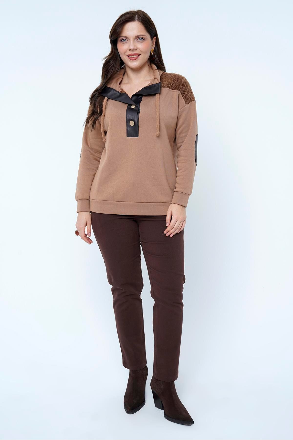 Lema 3 İplik Pamuk Triko Roba Sweatshirt (27141)