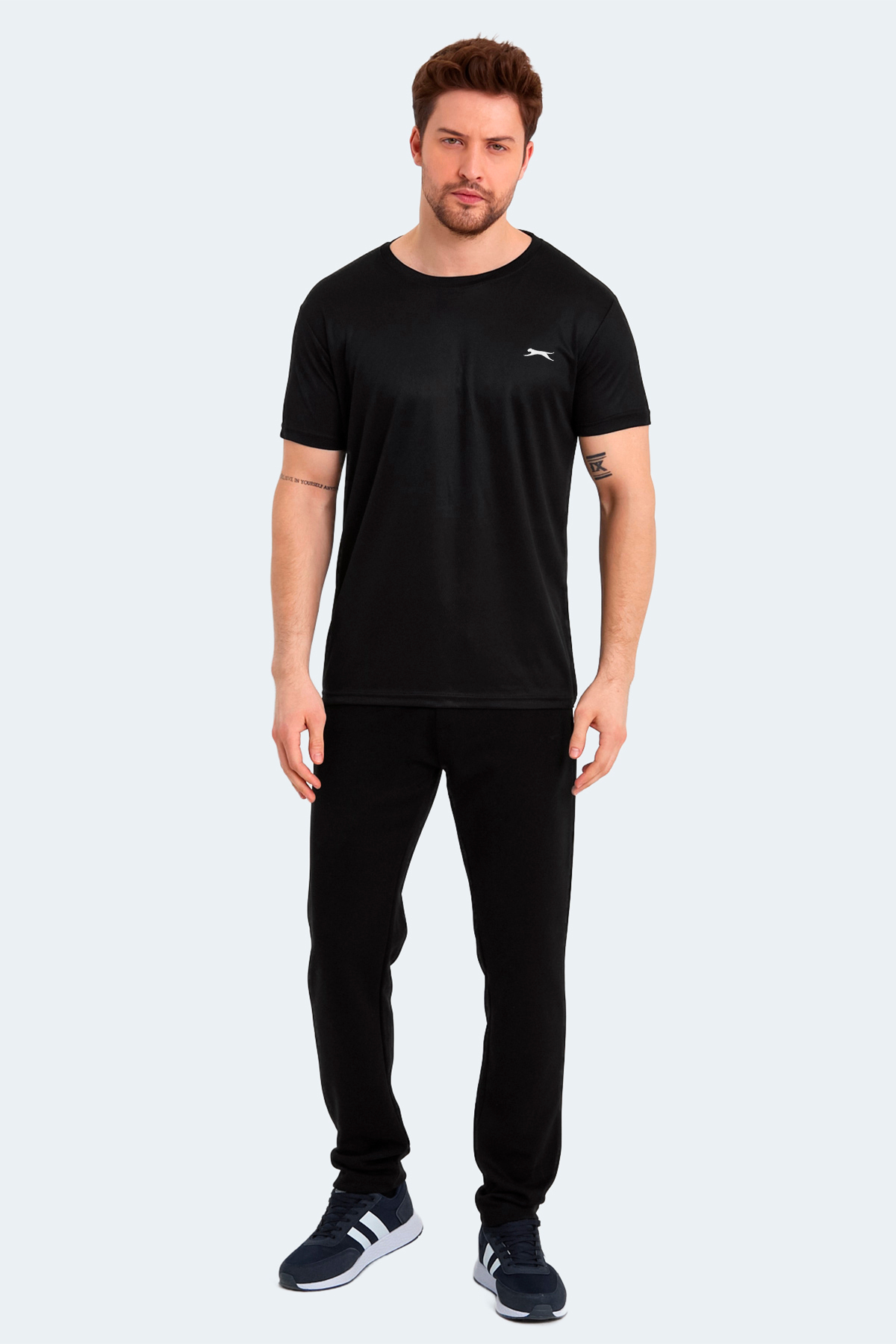 Slazenger Odalıs I Erkek Tişört Siyah görsel 7