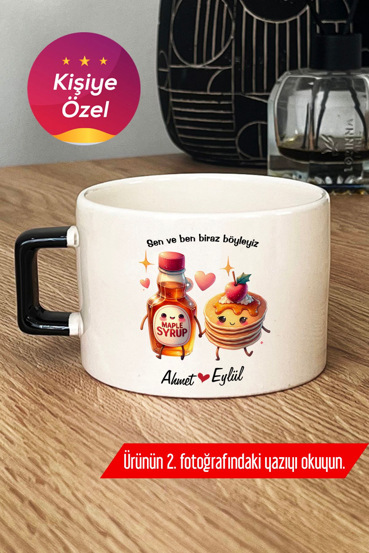 Hedizu Kişiye Özel Bal ve Pankek Lüks Fincan