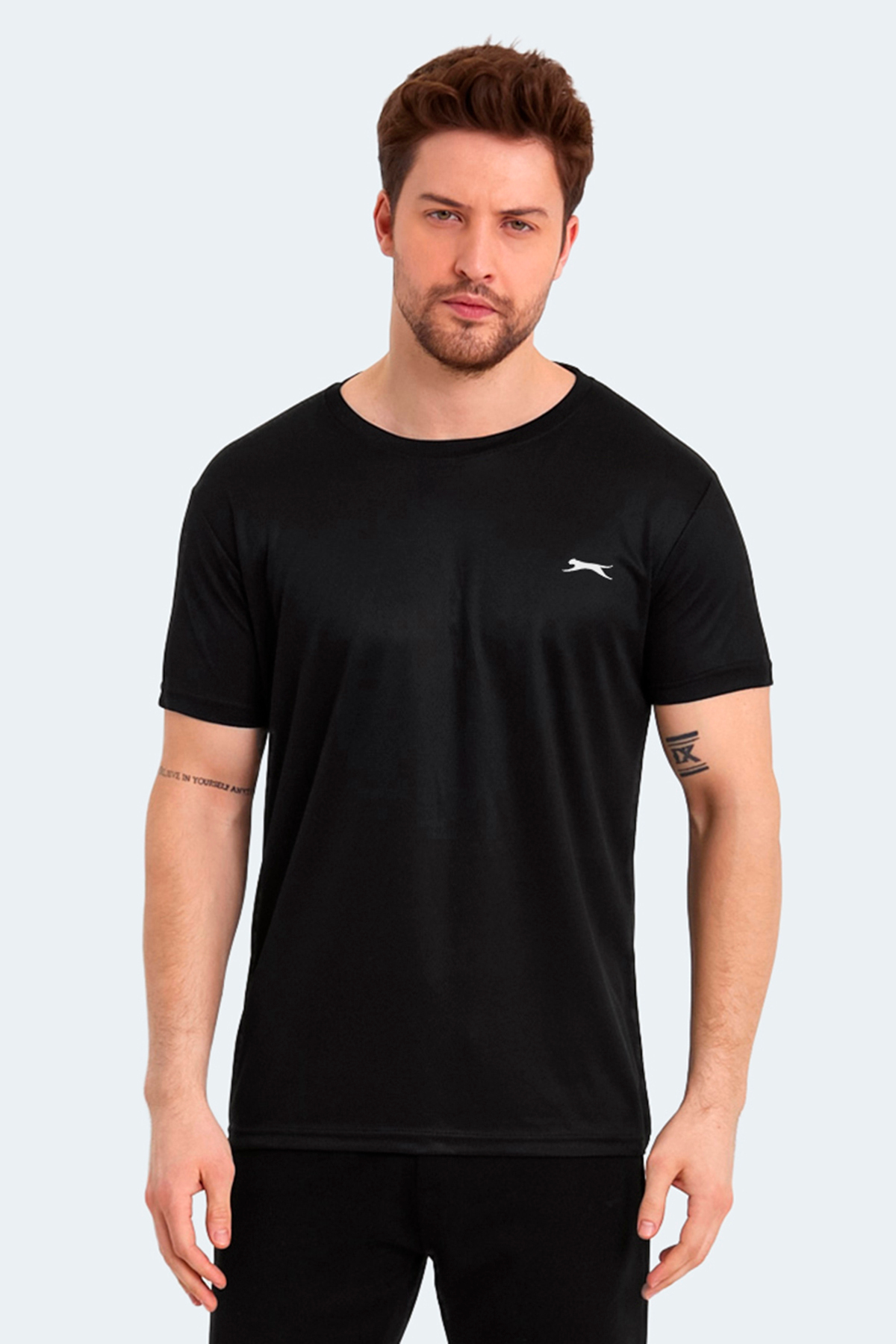 Slazenger Odalıs I Erkek Tişört Siyah görsel 5