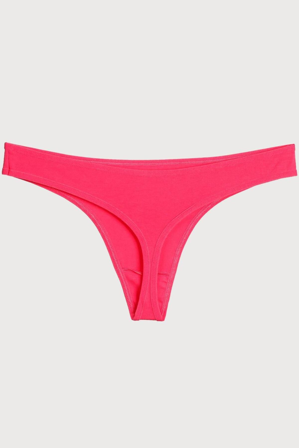 Nicoletta-Women's Panties Thong 7 Pack Lycra RED 3