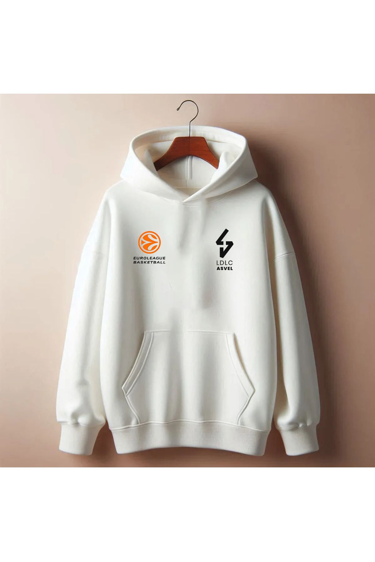 Pisa Art Asvel Basketbol Avrupa Basketbol Özel Tasarım Kapşonlu Sweatshirt