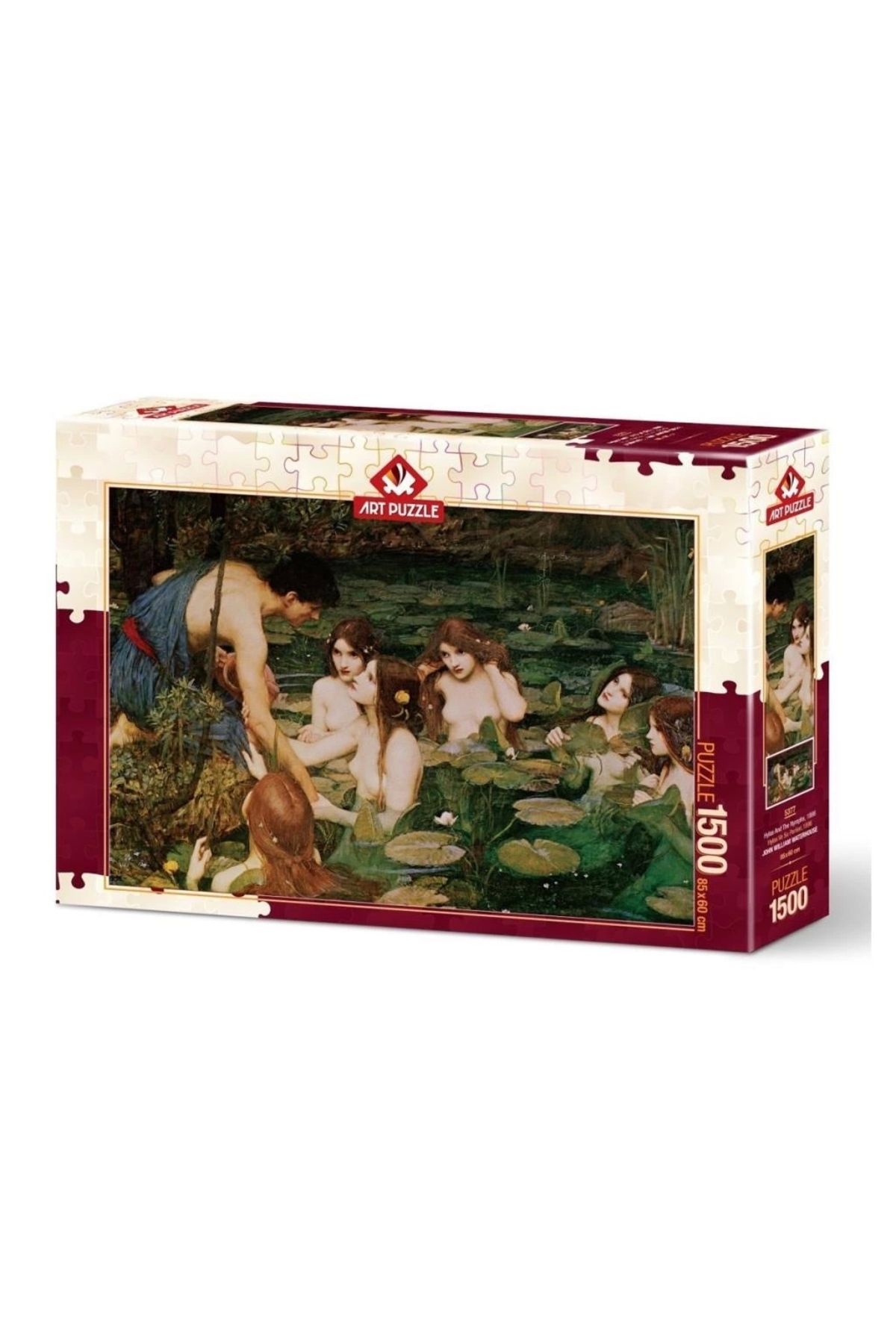 SYNOPE 5377 Art Puzzle Hylas ve Su Perileri,1896 1500 parça Puzzle / +15 yaş