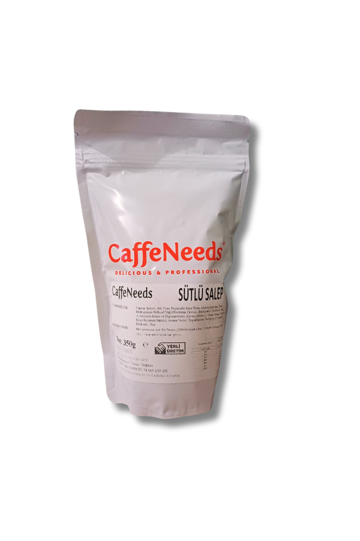 CaffeNeeds Doğal Sütlü Salep 350 gr – Geleneksel Lezzet ve Doğal Sıcaklık Bir Arada