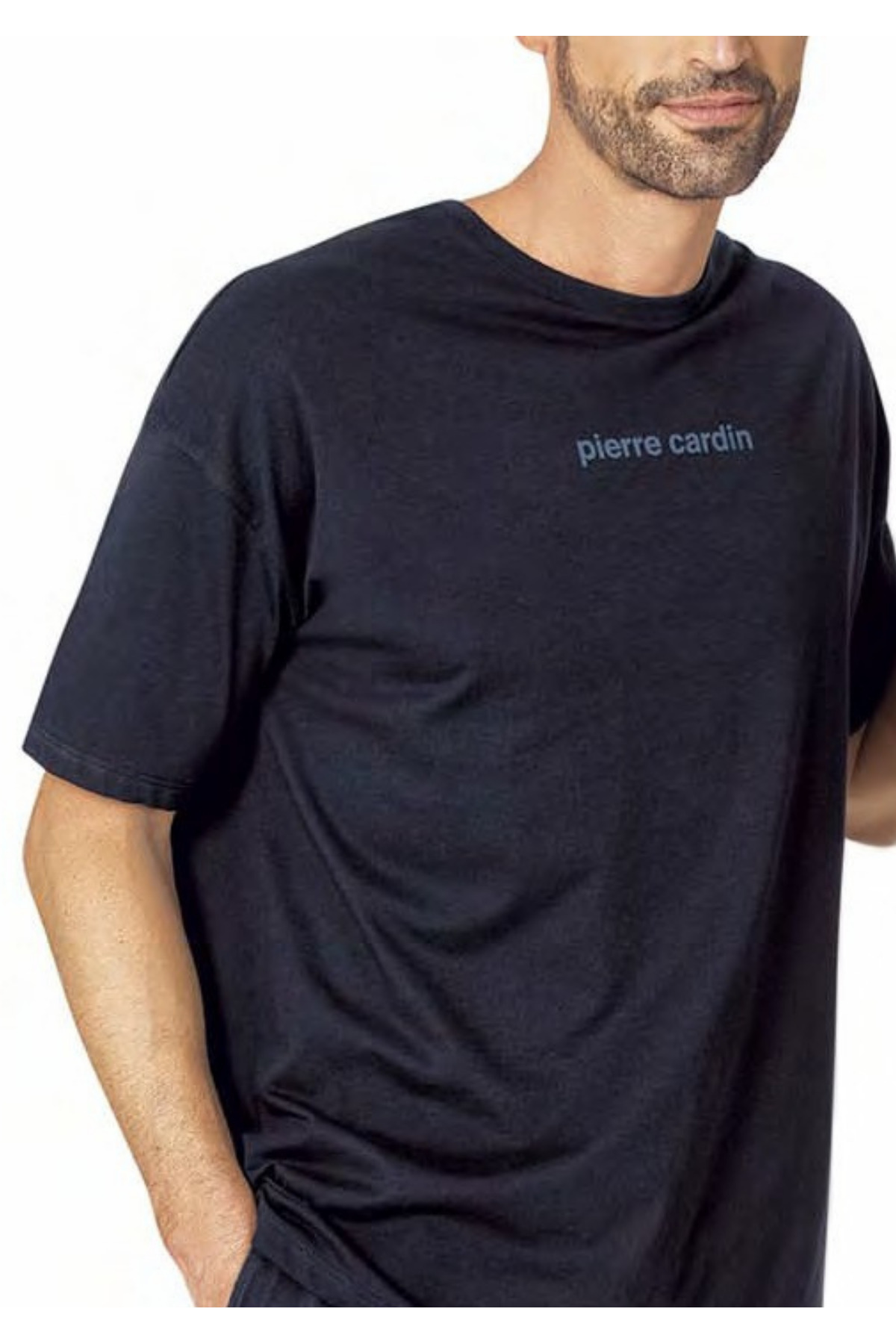 ست پیژامه و لباس خواب مردانه راسته کشسان آستین کوتاه | پیر کاردین Pierre Cardin TYC48828CFD5D35E00 - تصویر 3