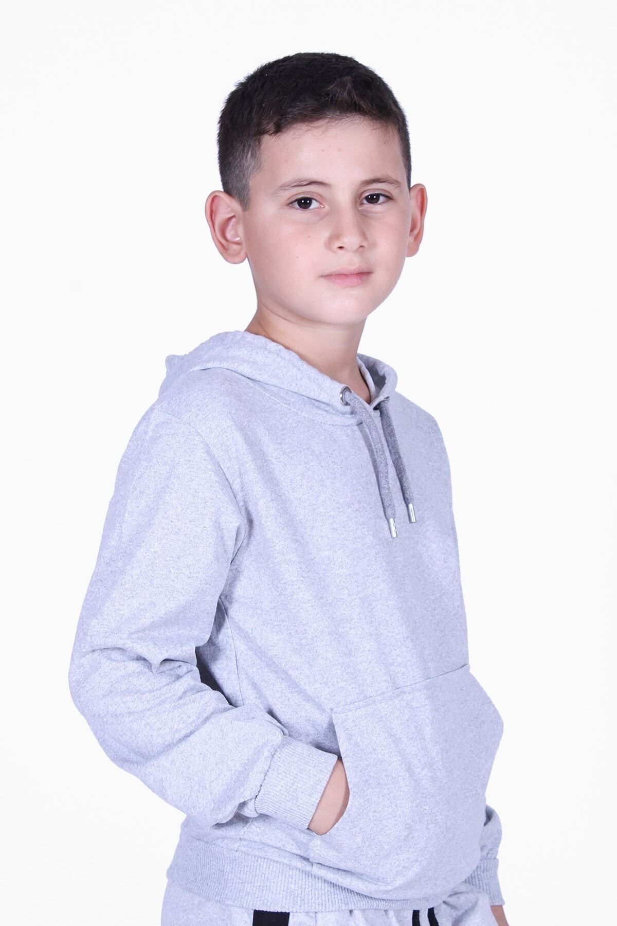 FYK KİDS-Hanorac din 2 piese cu buzunar cangur, hanorac pentru bărbați 2