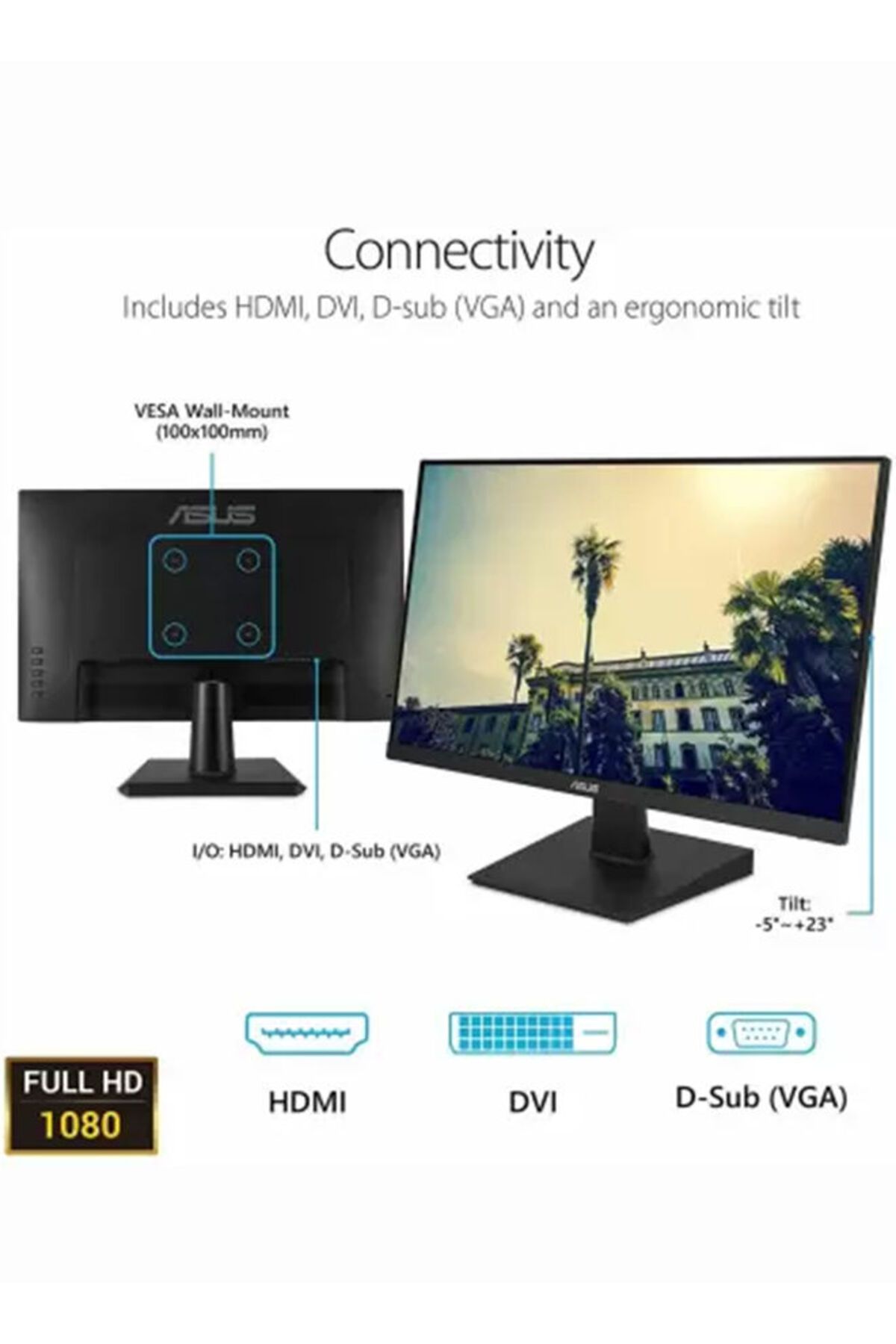 ASUS-23.8-Inch Full HD Eye Care LCD Monitor 8