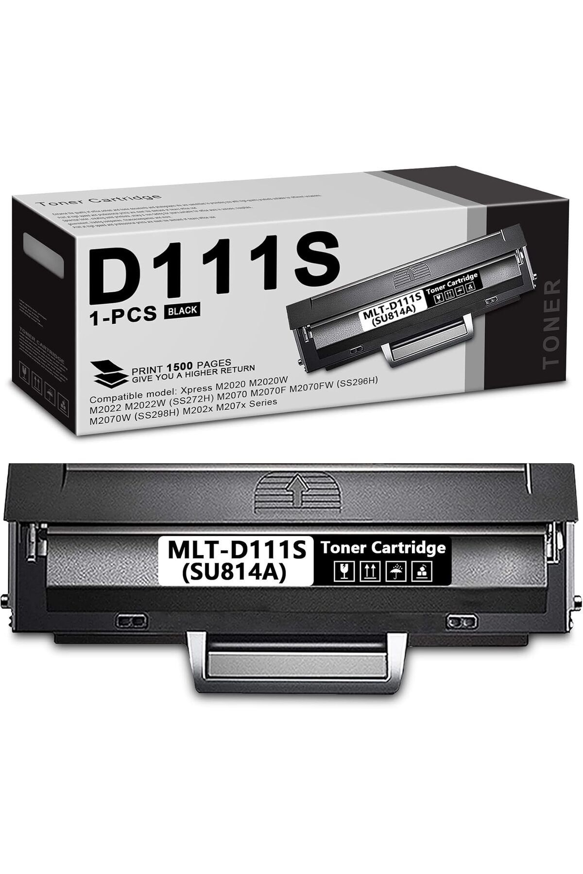 Samsung MLT111S D111S  SAMSUNG Xpress M2020 M2020W M2070W M202x M207x Series Printer (Siyah, 1-ADET)