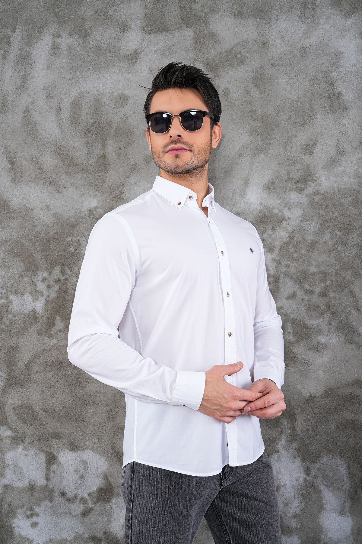 youknitwear you Riera Spain Stayle Cotton Shirt