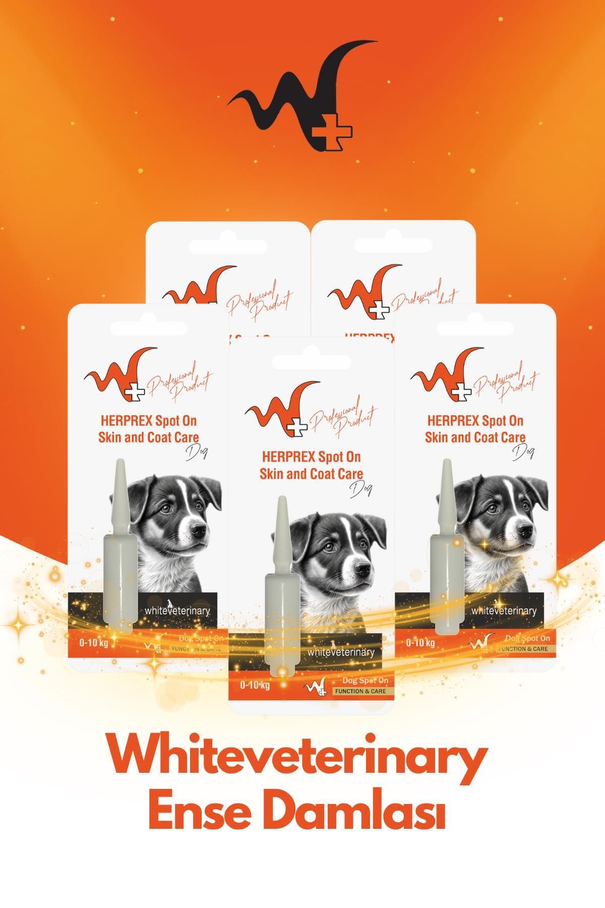 WhiteVeterinay Köpek Damlası Bit Ve Pire 0-10 Kg 1ml 5 Adet