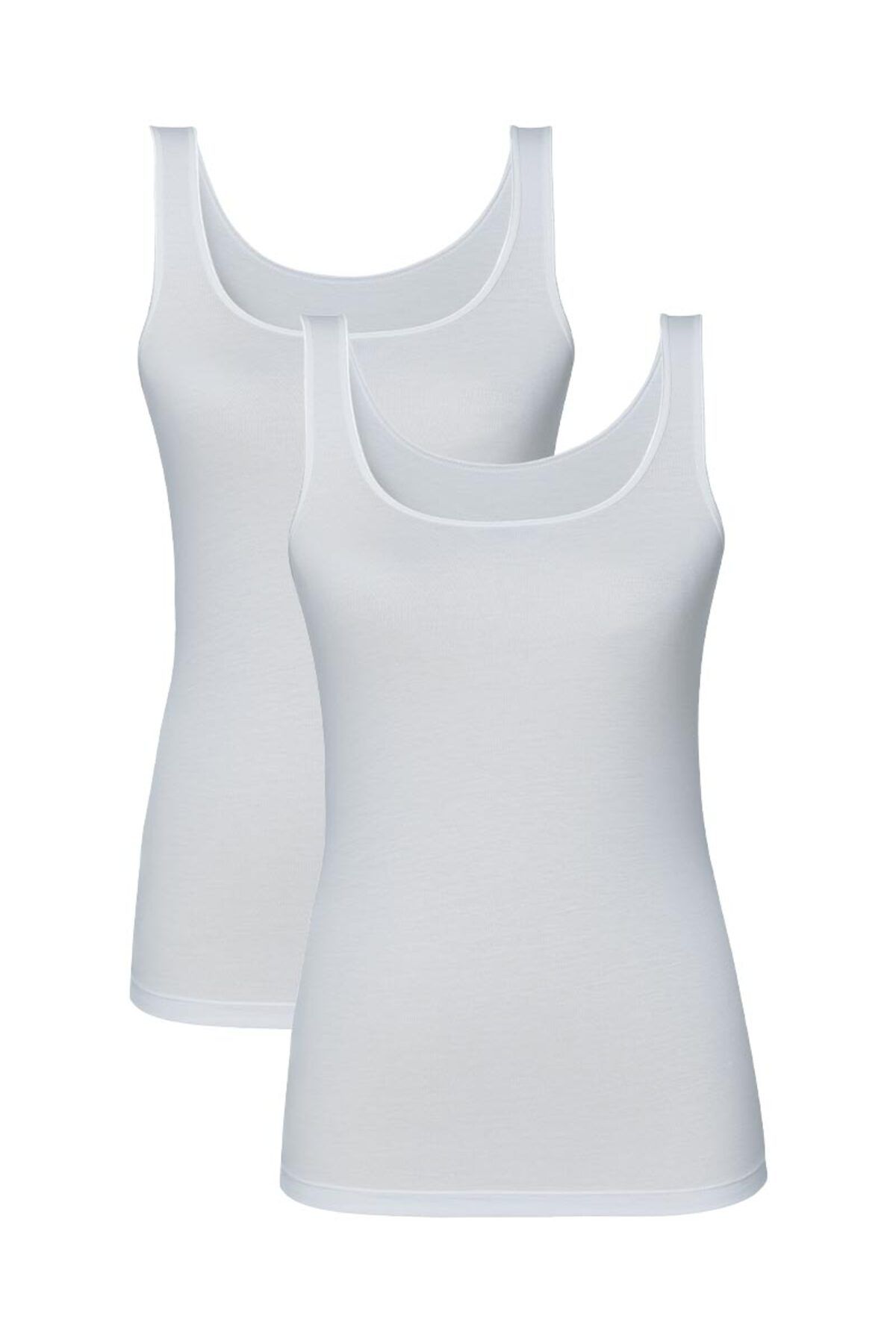 Blackspade Tricou Alb Pentru Femei, Pachet De 2 Essential 1590 Femeie - S