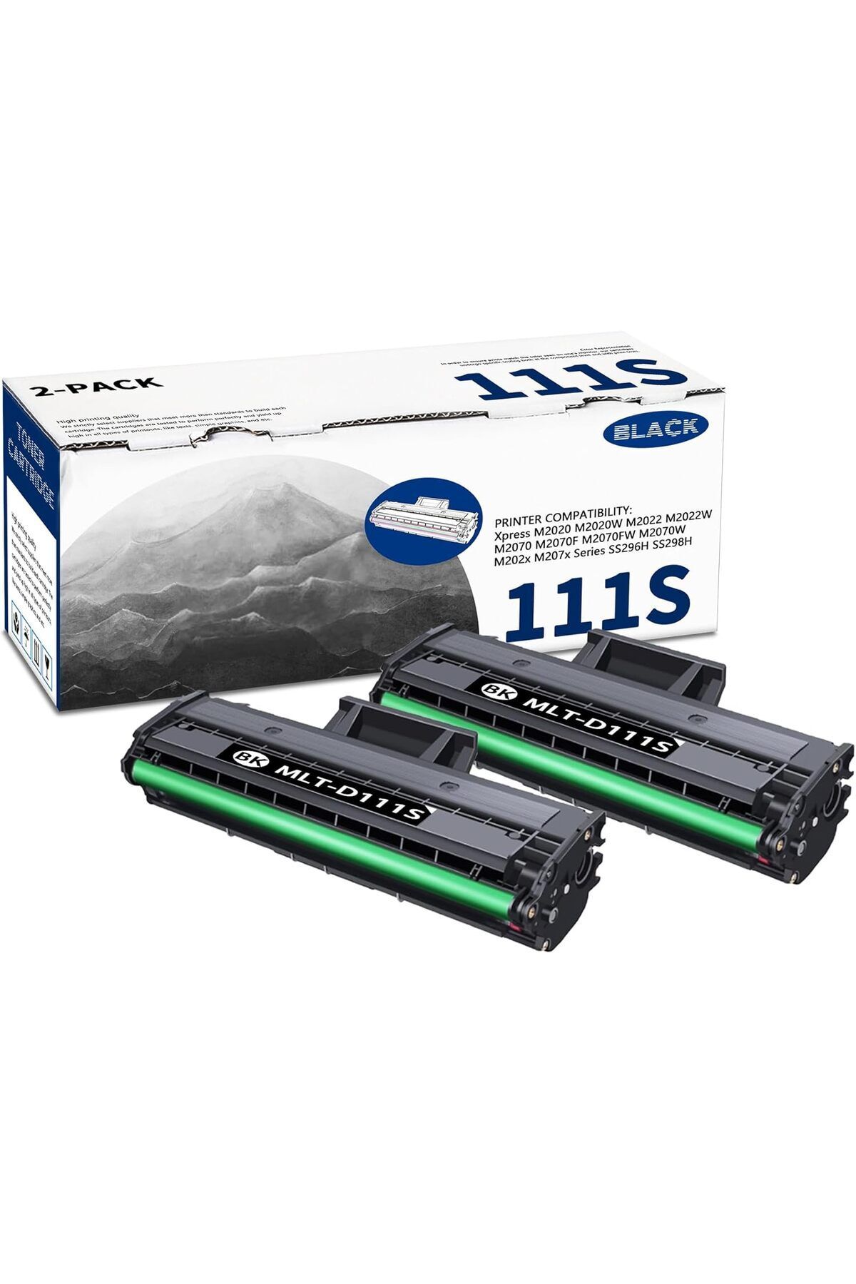 Samsung D111S Toner Samsung Xpress M2020 M2020W M2022 M2022W M2070 M2070F M2070FW M2070W M202x M207x 2 adet