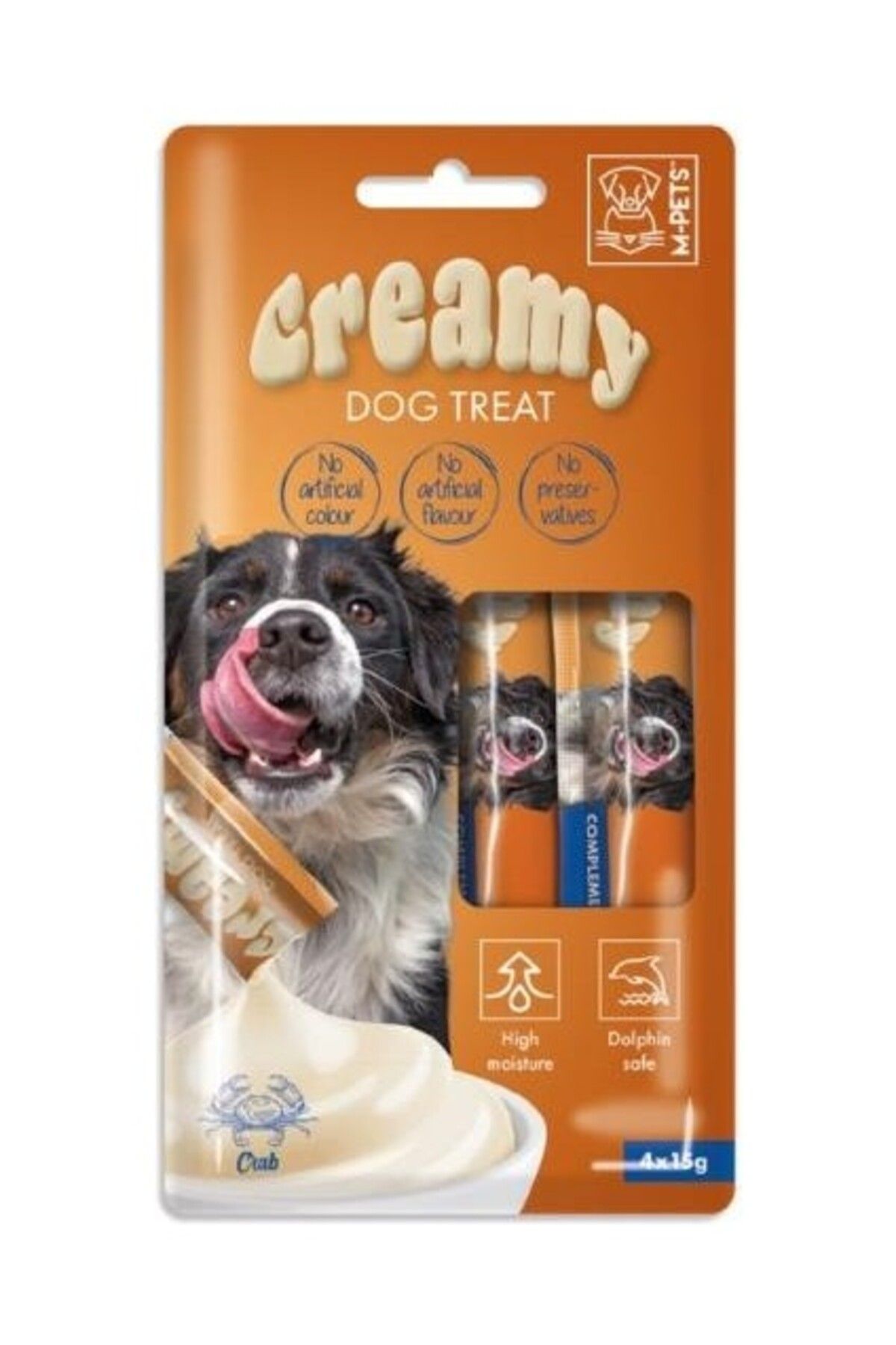 Orqinel M-Pets Creamy Yengeçli Köpek Ödül Kreması 4X15 gr