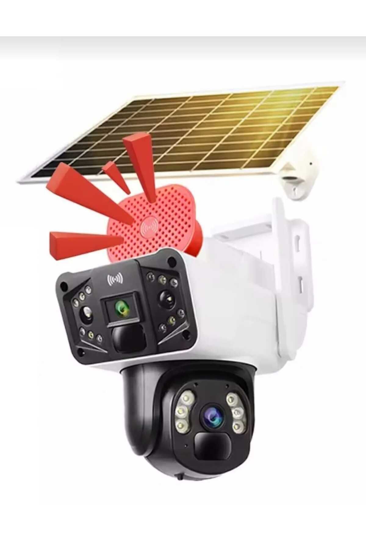 SmartVision 4g 6mp Dual Lens Güneş Enerjili (SOLAR) Ptz Sirenli Kamera