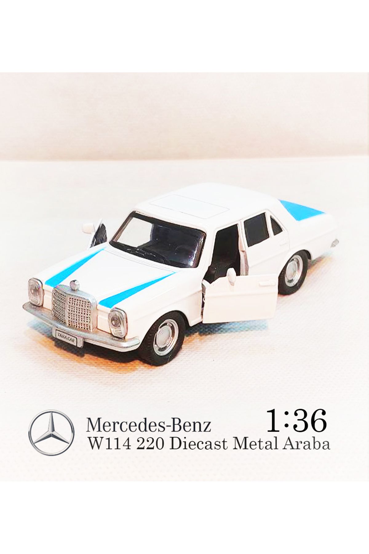 MERCEDES Benz W114 | Çek Bırak E220 Metal Araba | Diecast 1:36 Model Oyuncak