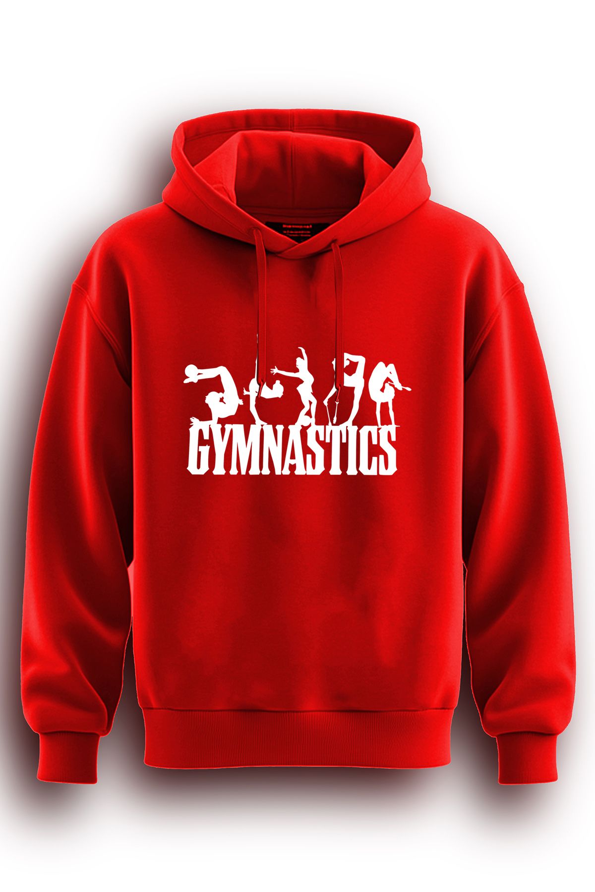 TOP GLORY Cimnastik Baskılı  Sweatshirt Kapüşonlu 3 iplik Hoodie  Cimnastik Sweat GYMN3002