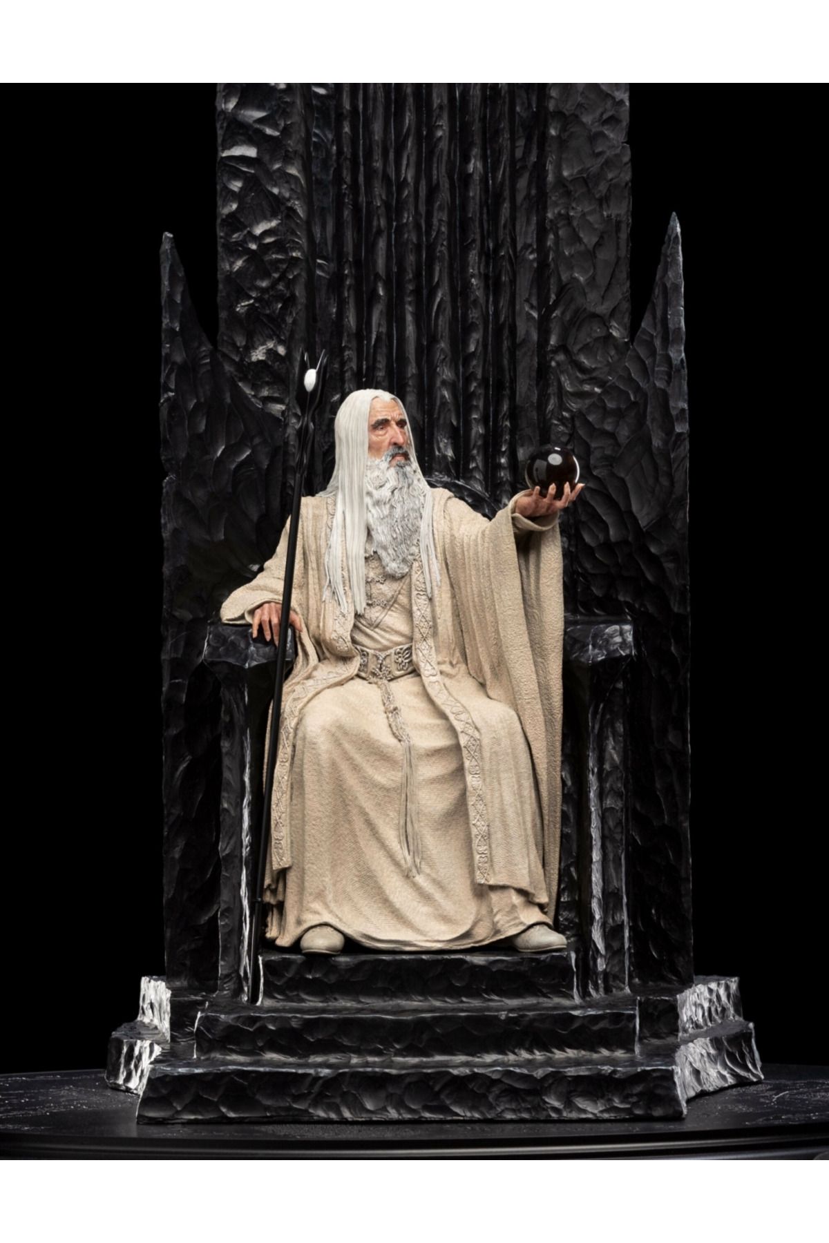 Sideshow Collectibles Saruman The White On Throne 1/6 Statue