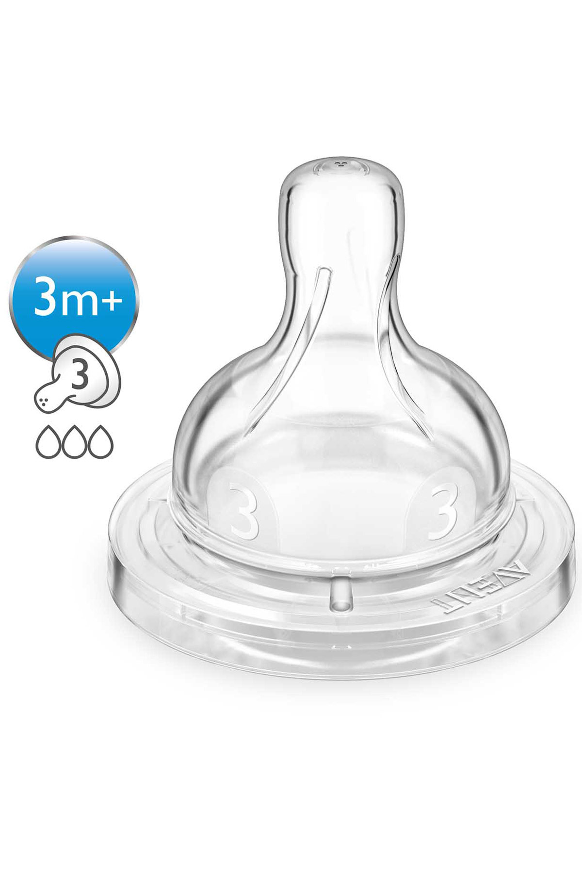 Philips Avent Biberon Emziği 2 Li 3 Ay fotoğrafı 2 (önizleme)