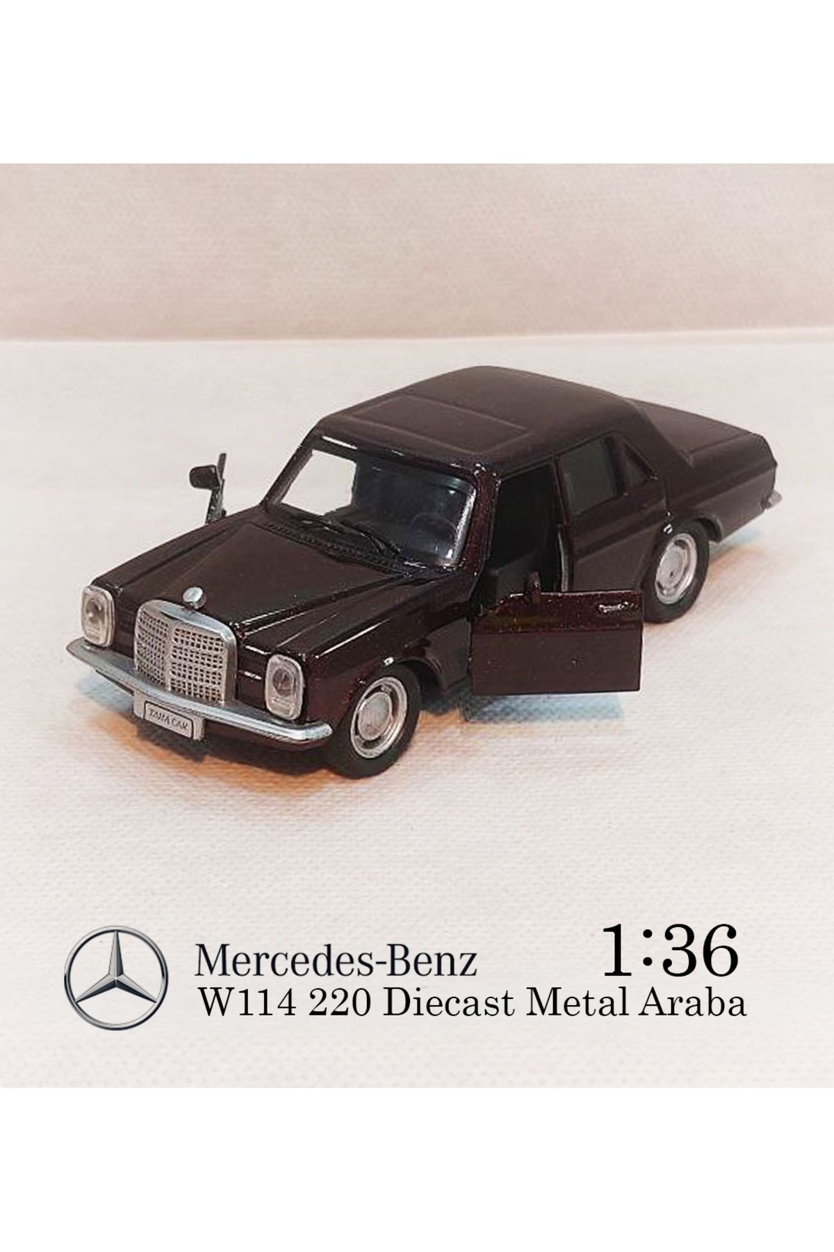 MERCEDES Benz W114 | Çek Bırak E220 Metal Araba | Diecast 1:36 Model Oyuncak