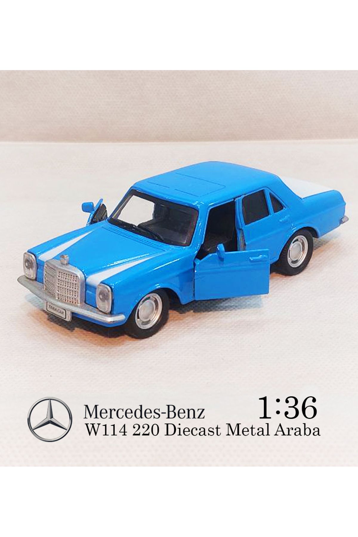 MERCEDES Benz W114 | Çek Bırak E220 Metal Araba | Diecast 1:36 Model Oyuncak