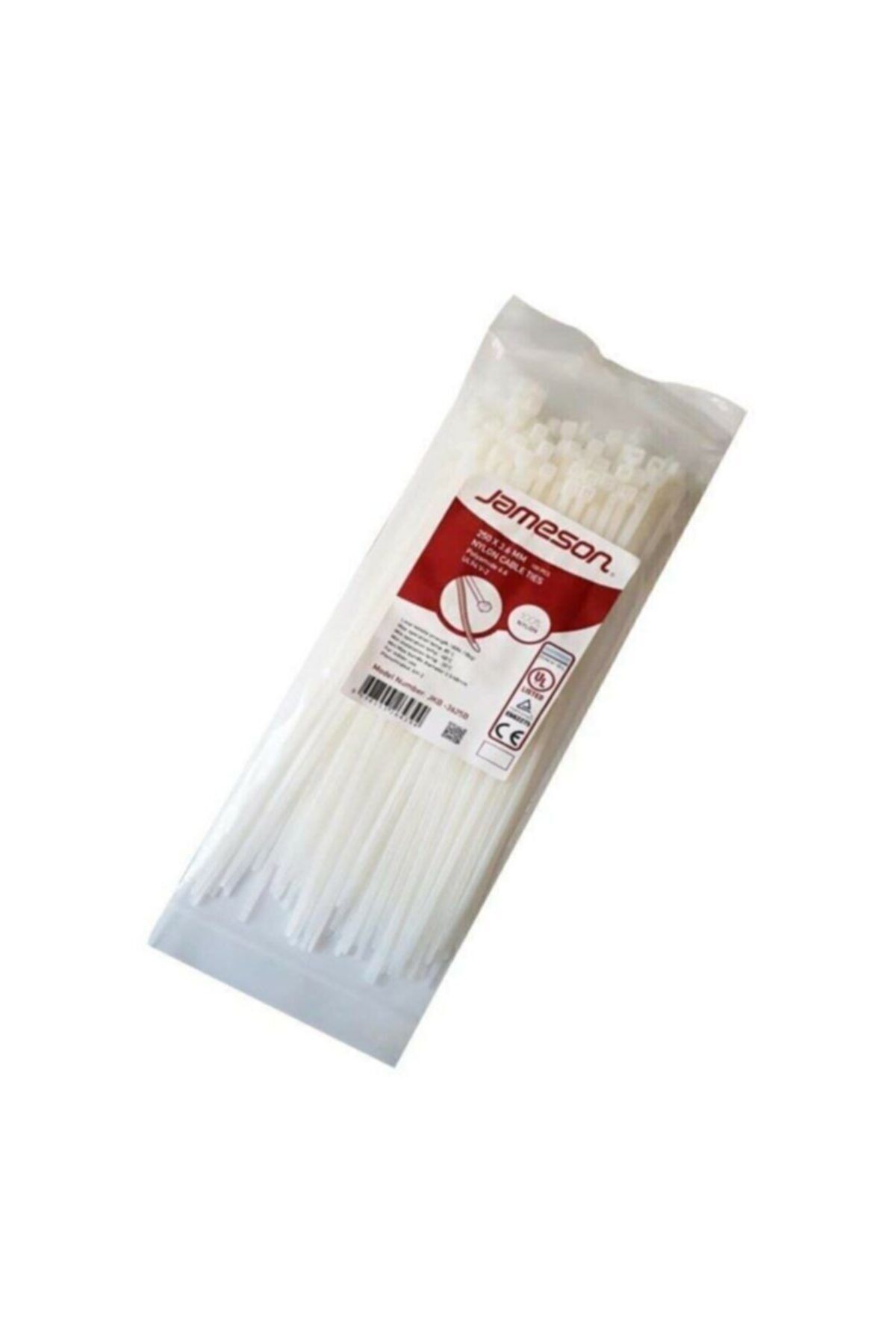 Jameson-100 Pieces 200*3.6mm Plastic Cable Tie 1