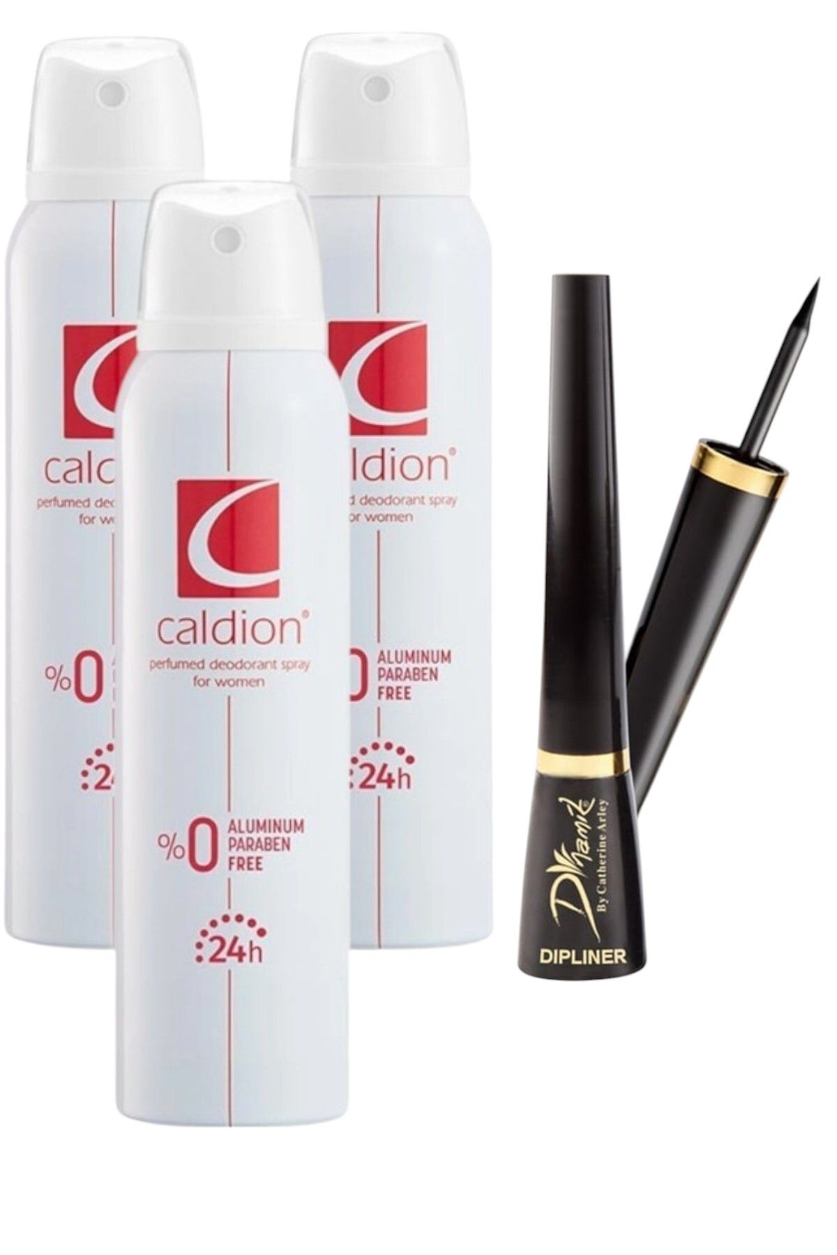 Caldion Women Deodorant 150 ml X 3 Adet + Catherine Arley Dipliner