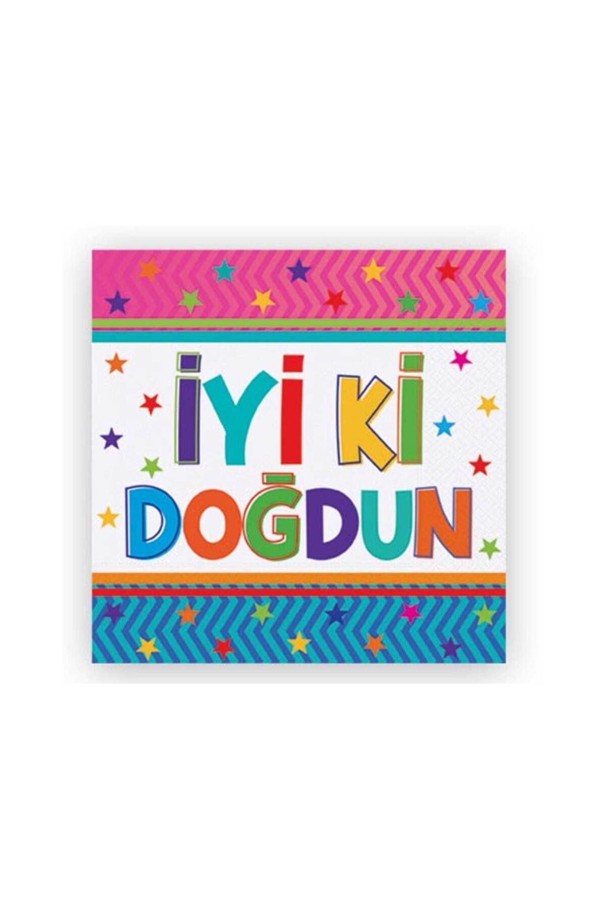 Eminonutoptanci İyiki Doğdun Peçete Funstar Temalı 33X33 CM (16 Adet)