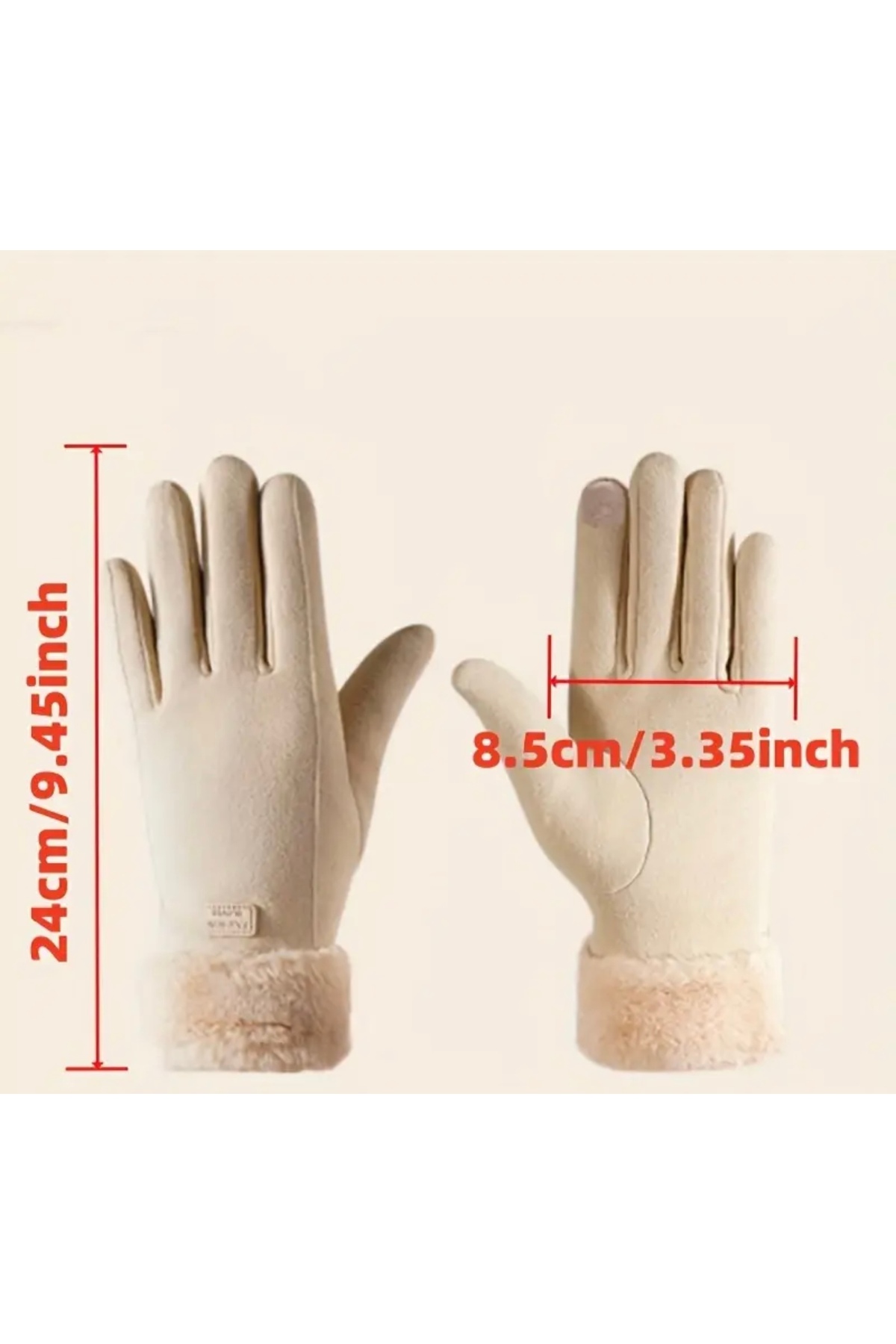 ZYK Store  Kadınlar için Kalın, Sıcak Polar Astarlı, Dokunmatik Ekran Uyumlu Kış Eldiven - Görsel 3