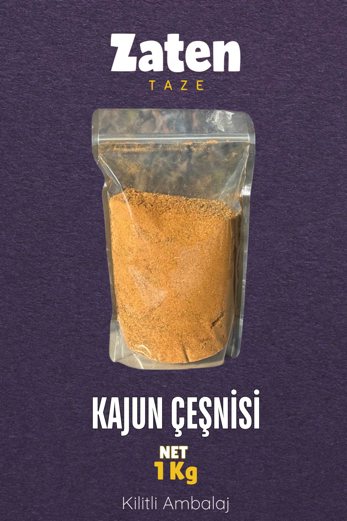 Zaten Taze Kajun Baharatı 1 Kg Patates Çeşnisi Cajun Seasoning