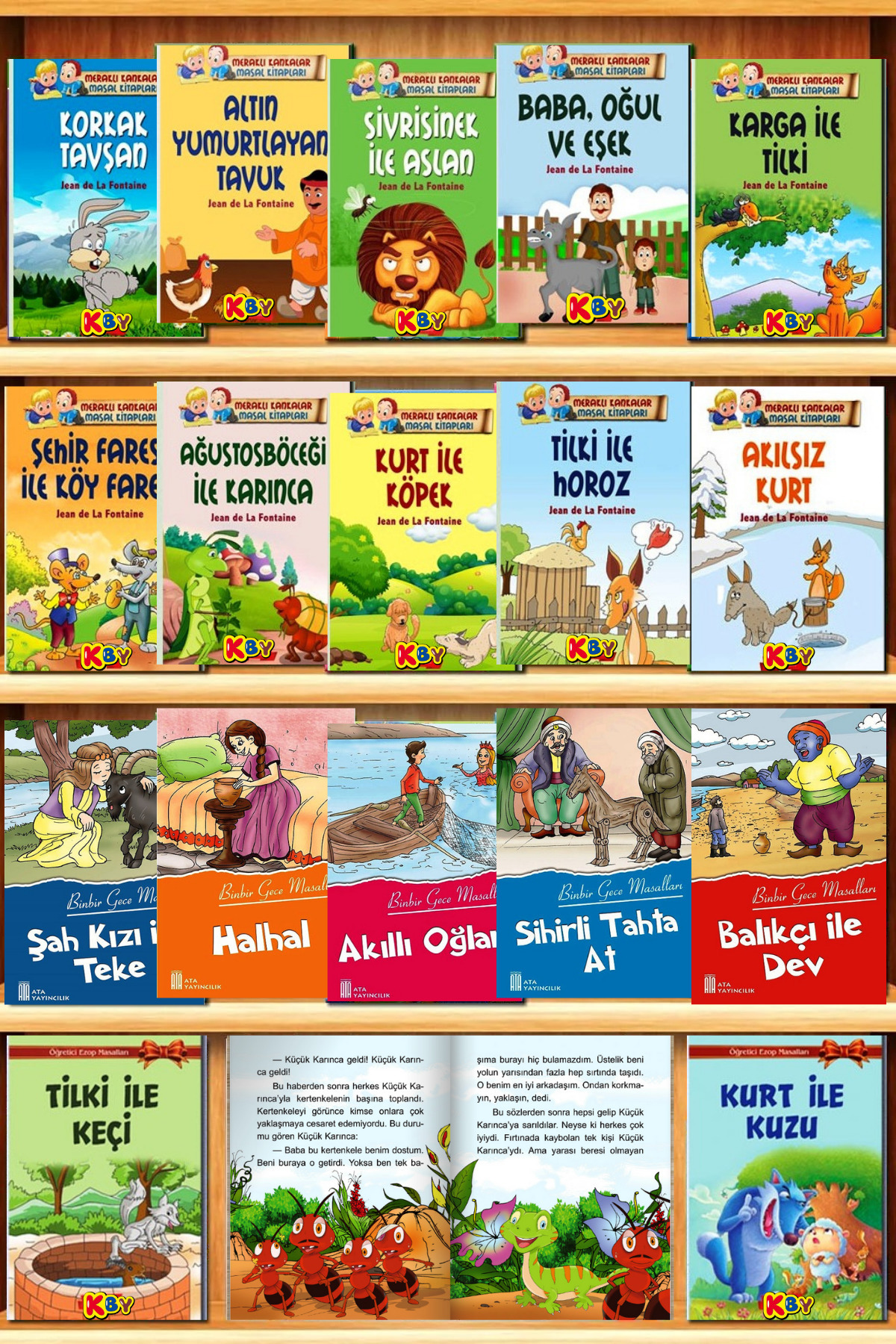KBY 1 Ve 2.sınıflar Için Birbirinden Güzel Hikayeler Eğlenceli Zeka Geliştiren 20'li Kitap Seti fotoğrafı 3 (önizleme)