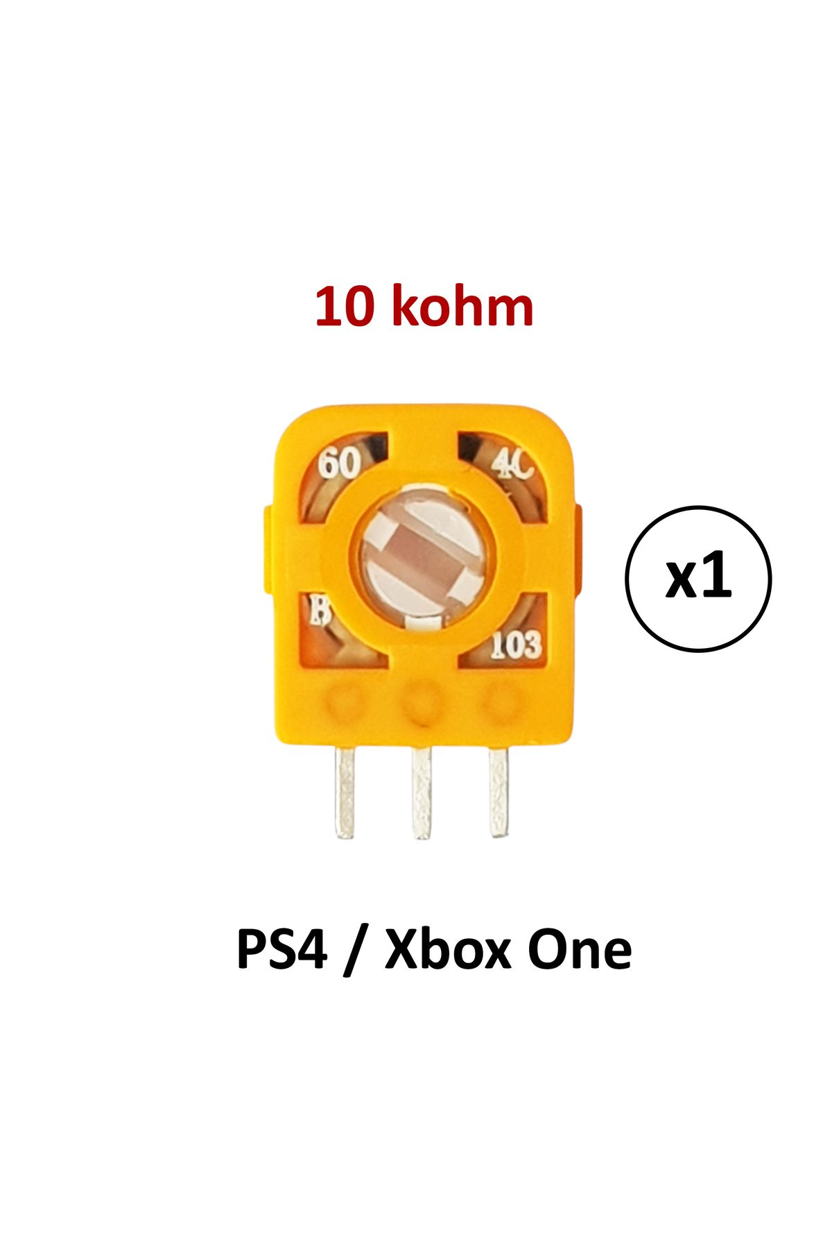 POPKONSOL PS4 Xbox One Mikro Direnç 10k Micro Switch Potans Turuncu 1 Adet